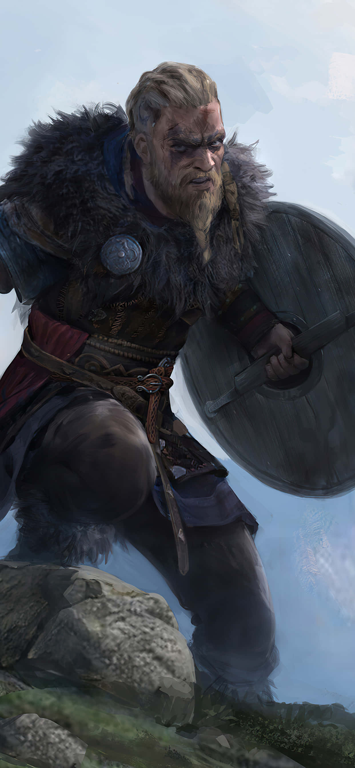 Aksiyon Rol Yapma Oyunu iPhone Xs Max Assassin's Creed Valhalla Arka Planı Duvar Kağıdı