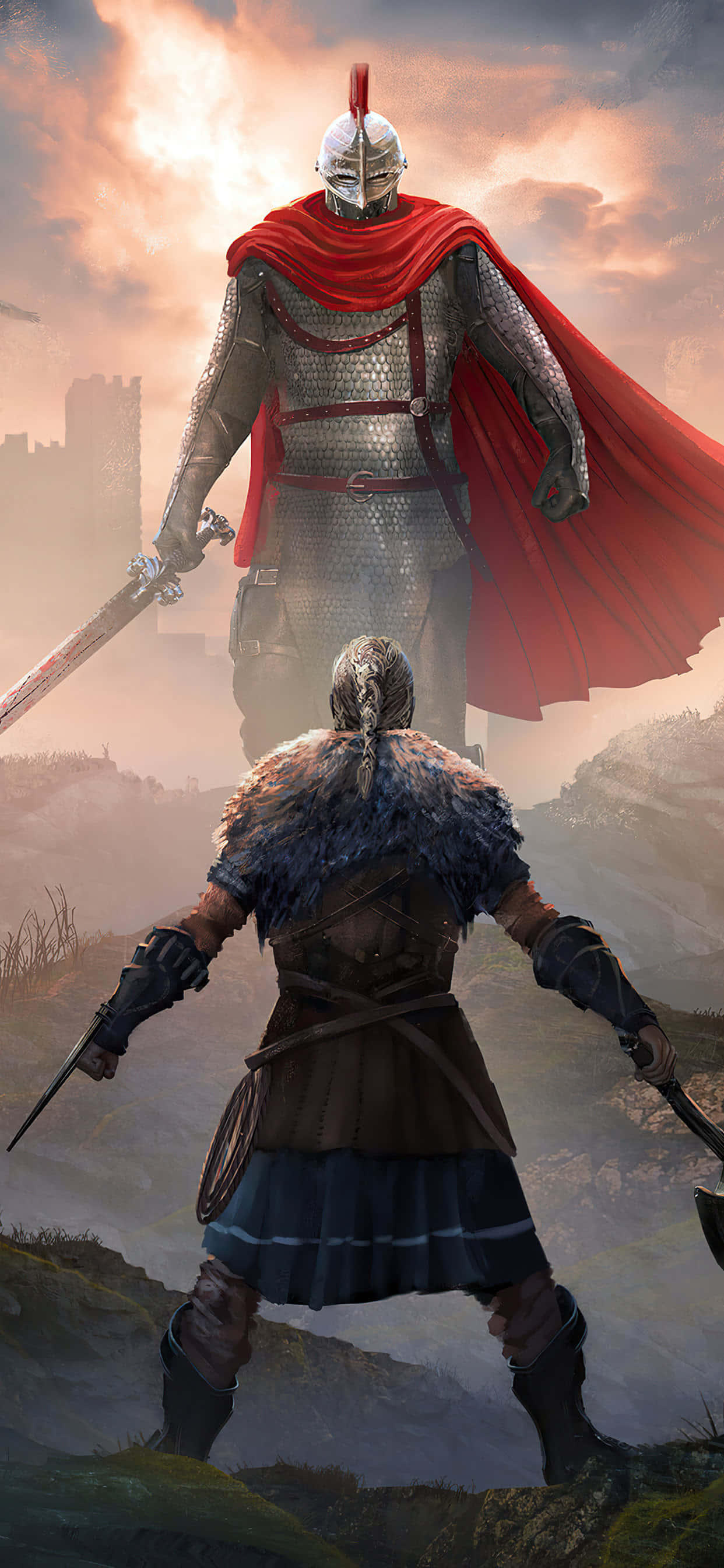 Aksiyon Video Oyunu iPhone Xs Max Assassin's Creed Valhalla Duvar Kağıdı
