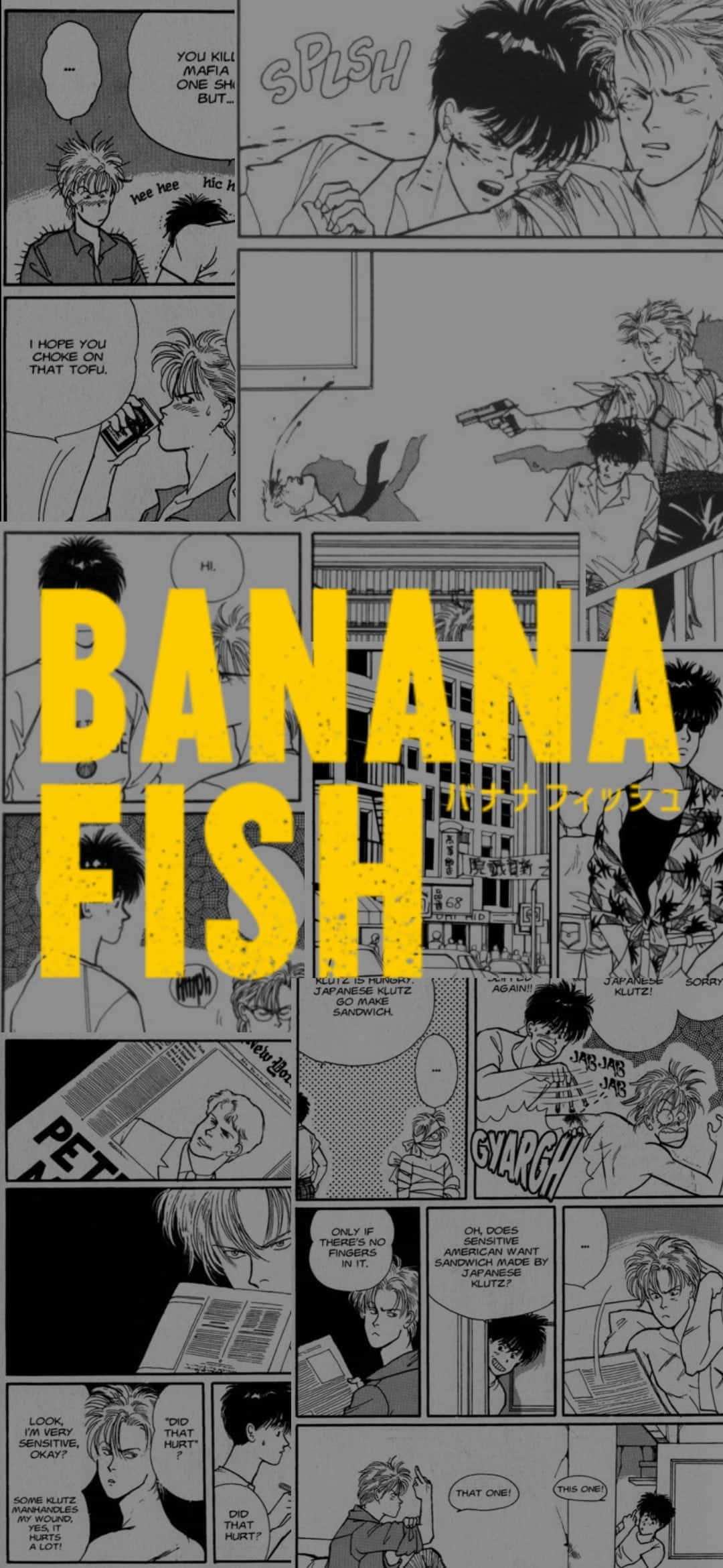 Aksiyondaki Dinamik İkili - Banana Fish'ten Ash Lynx ve Eiji Okumura Duvar Kağıdı
