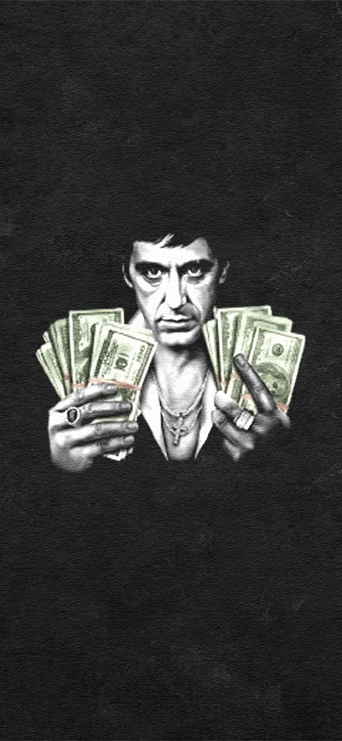 Al Pacino Scarface Para Destesi Duvar Kağıdı