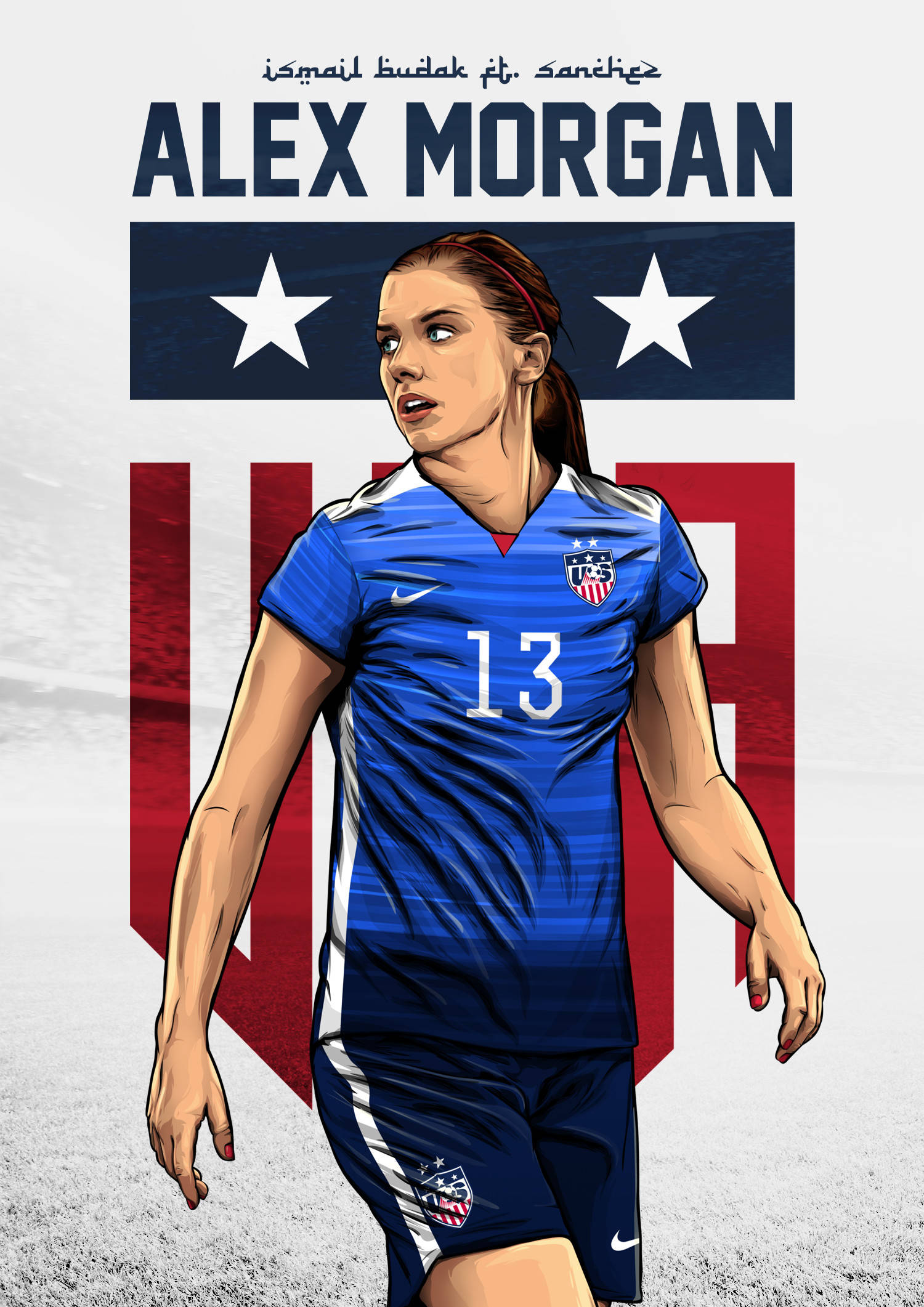 Alex Morgan Dijital Sanat Duvar Kağıdı
