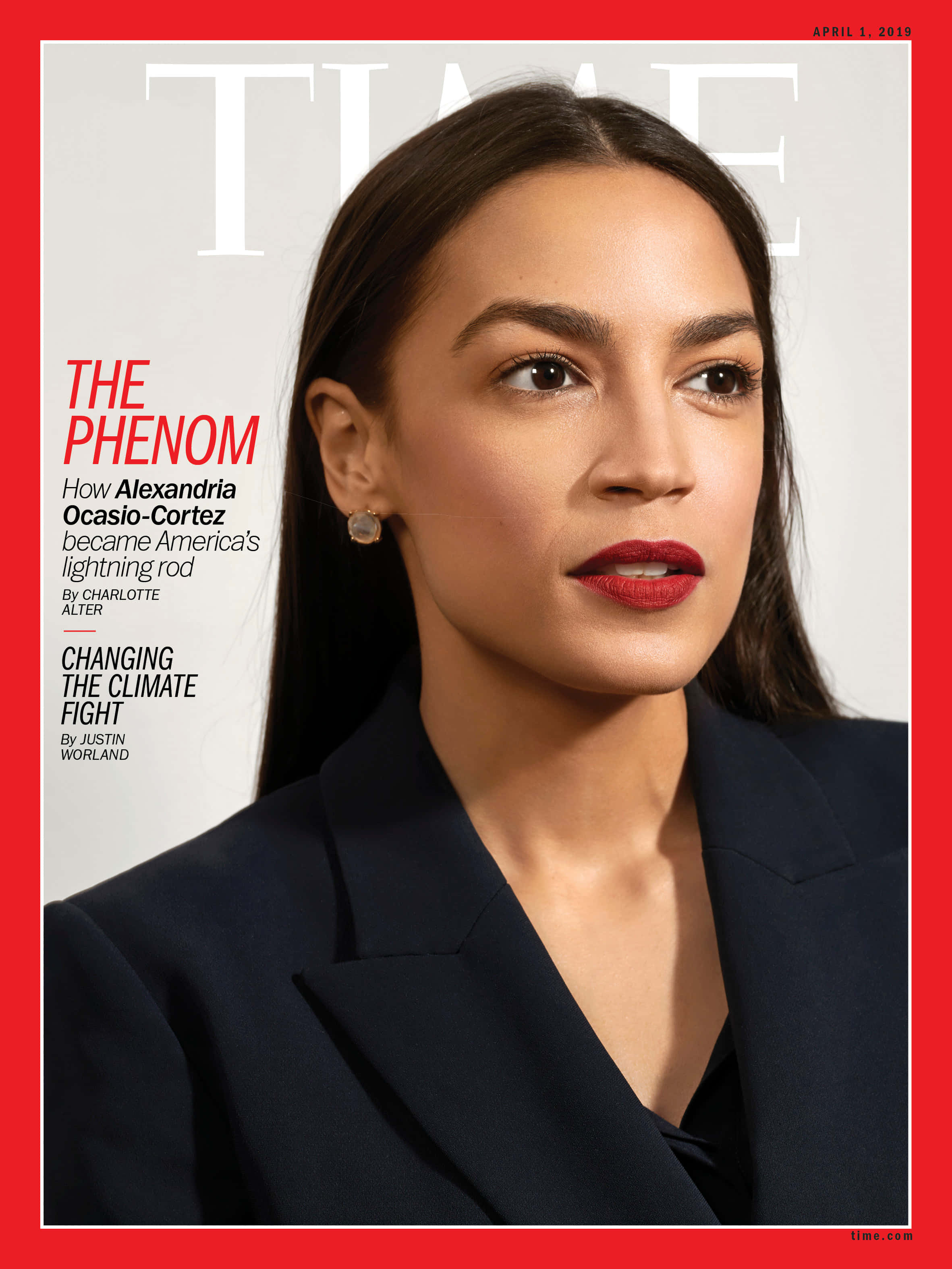 Alexandria Ocasio-Cortez Time Magazine Kapağında Duvar Kağıdı