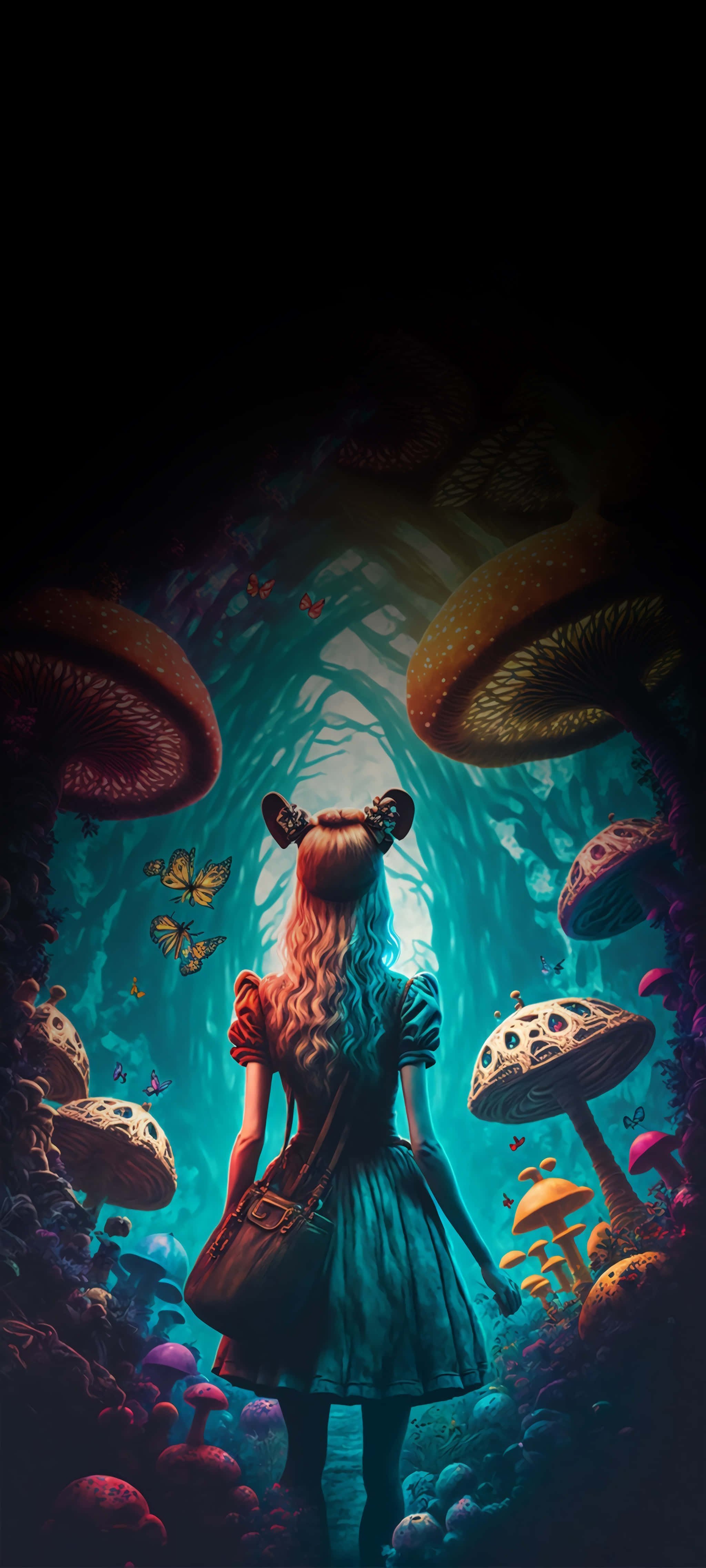 Alice'i takip edin ve Harikalar Diyarı dünyasına adım atın. Duvar Kağıdı