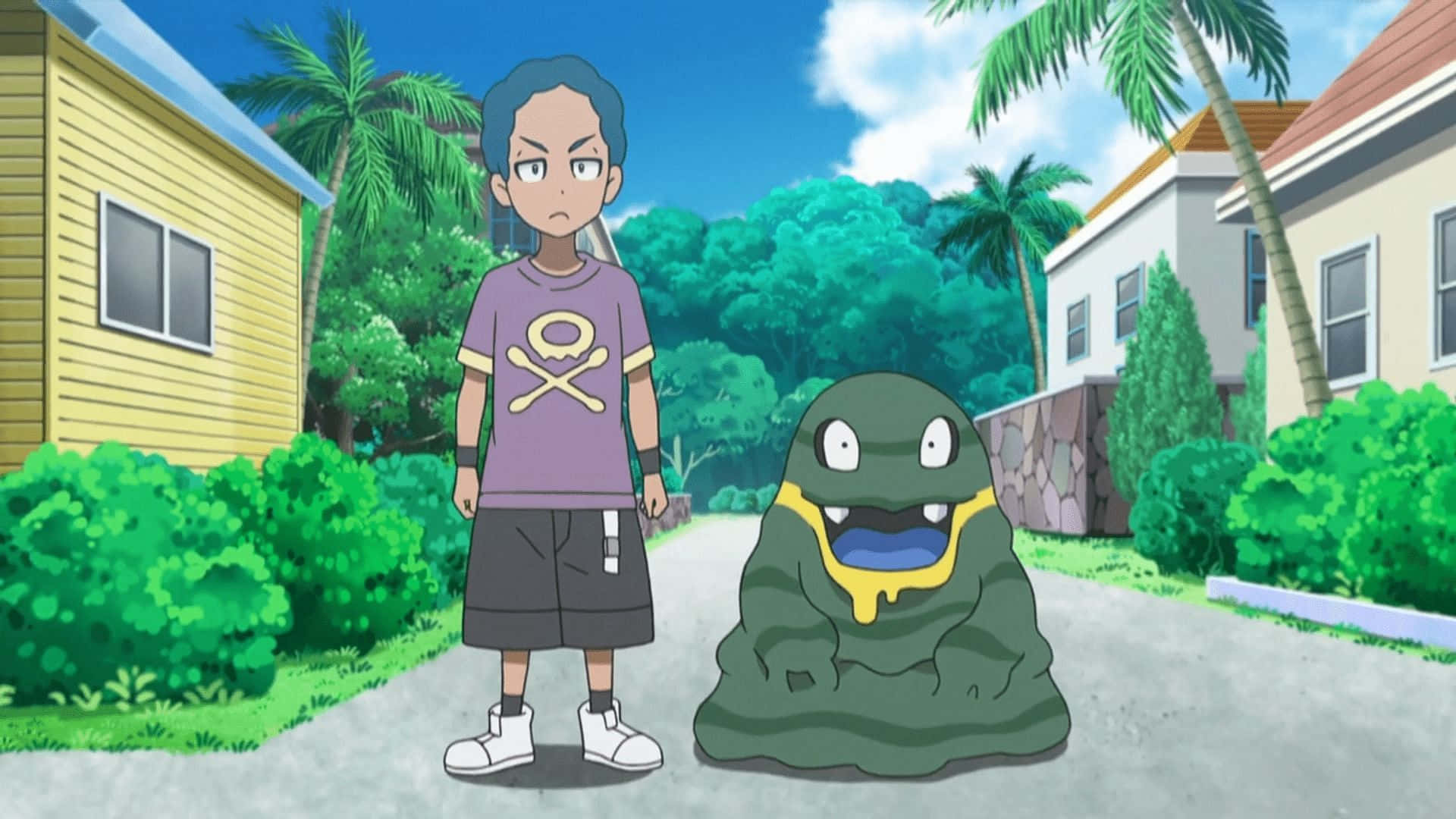 Alola Grimer'ı Pokemon Anime Serisinde Duvar Kağıdı