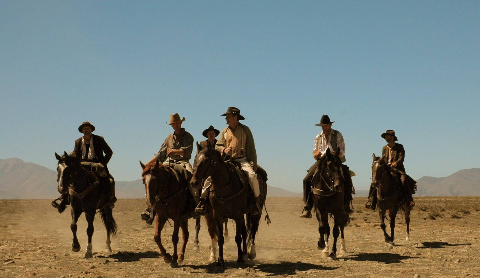 Altı Kovboylu Country Western Duvar Kağıdı