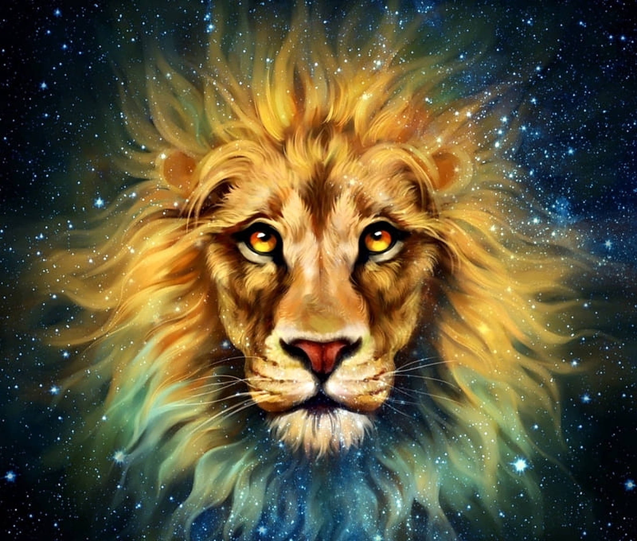 Altın Aslan Galaksisi Duvar Kağıdı