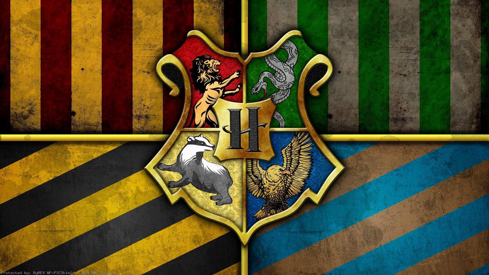 Altın Ev Amblemi Harry Potter Dizüstü Bilgisayar Duvar Kağıdı
