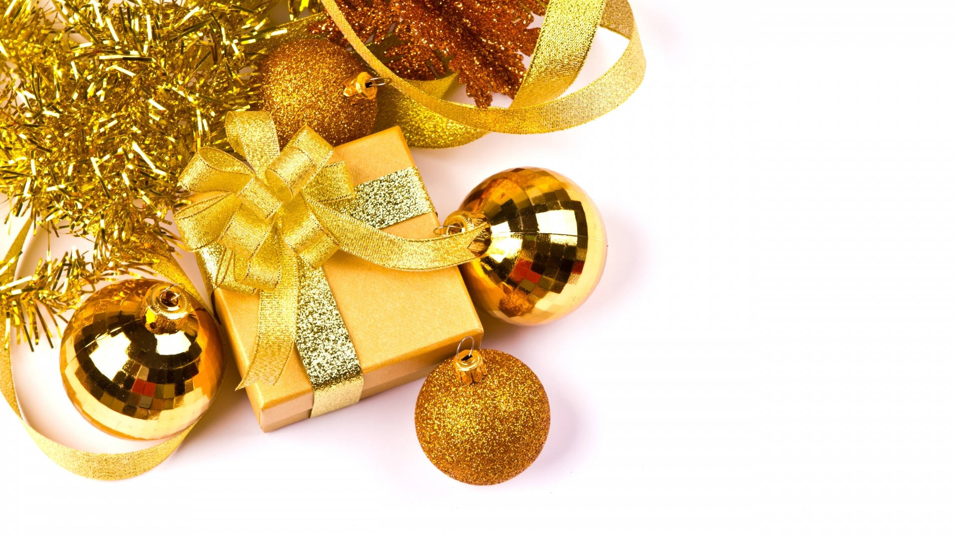 Altın Bir Noel Hediyesi Duvar Kağıdı