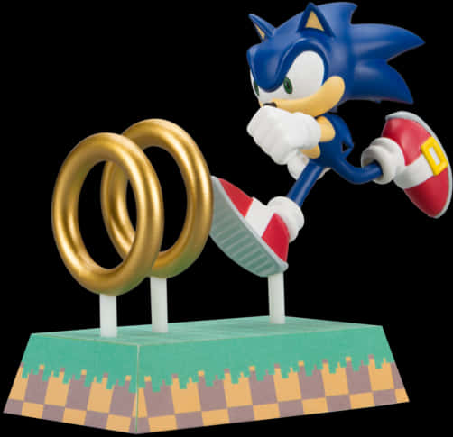 Altın Halkalı Sonic Figürü Duvar Kağıdı