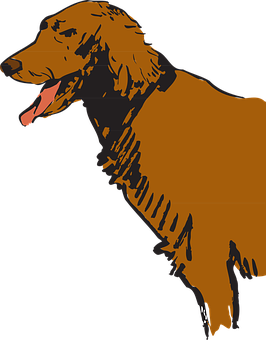 Altın Retriever Silüeti Duvar Kağıdı