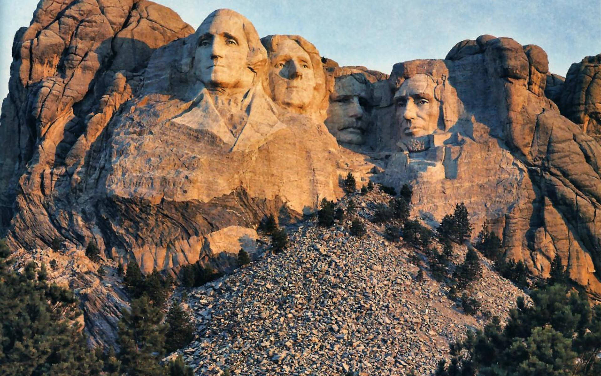 Altın Saatlerde Rushmore Dağı Duvar Kağıdı