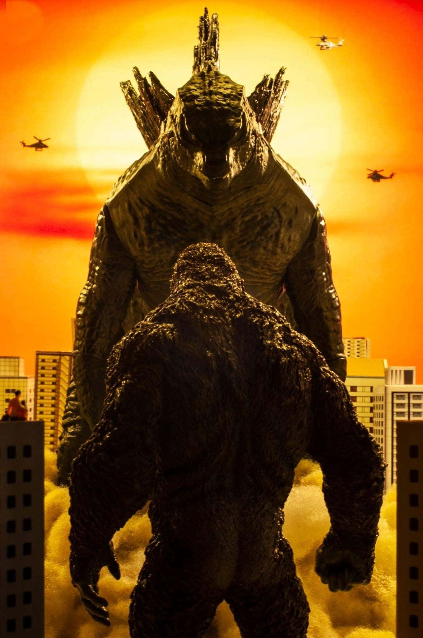 Altyazı: Destansı Çatışma - Godzilla Vs Kong Duvar Kağıdı