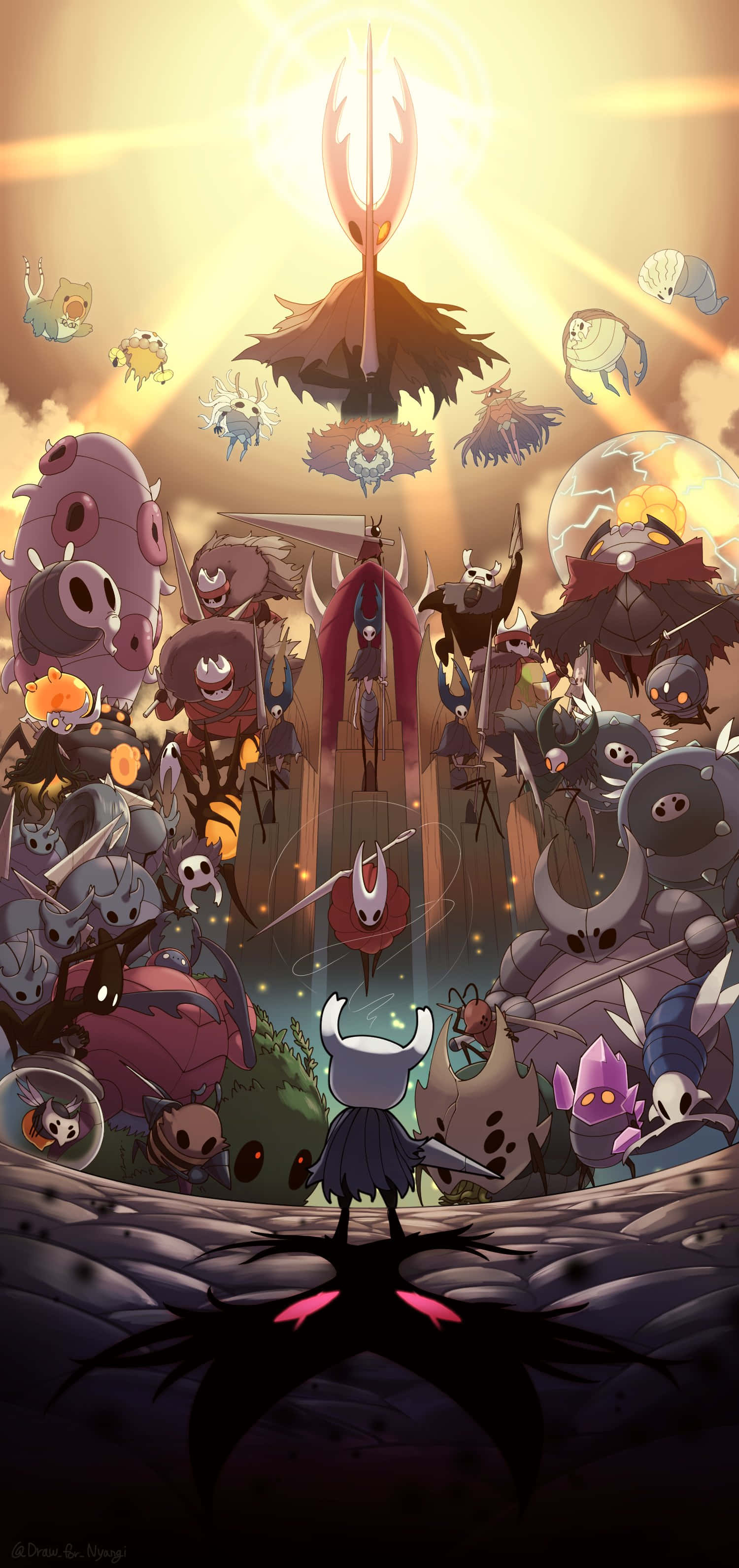 Altyazı: Hollow Knight Fantezi Dünyasında Gizemli Macera Duvar Kağıdı