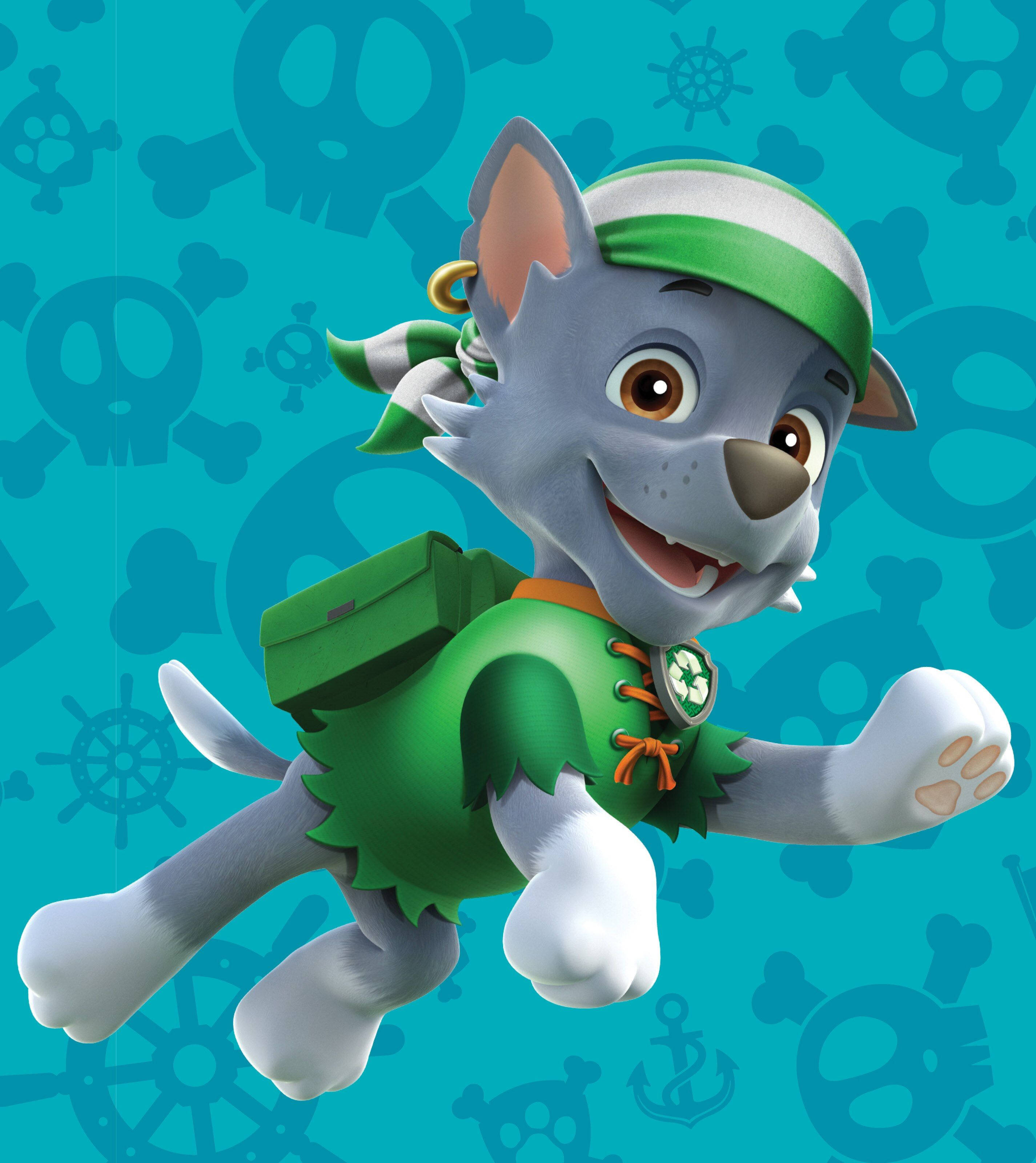 Altyazı: Korsan Rocky ile Macera Sizi Bekliyor - Paw Patrol Duvar Kağıdı