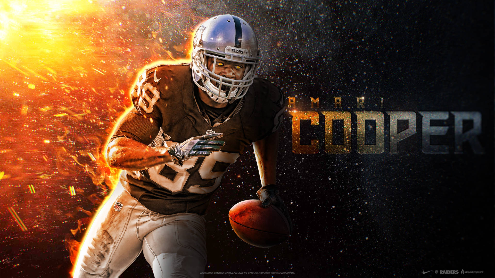 Amari Cooper Raiders Hücumda Duvar Kağıdı
