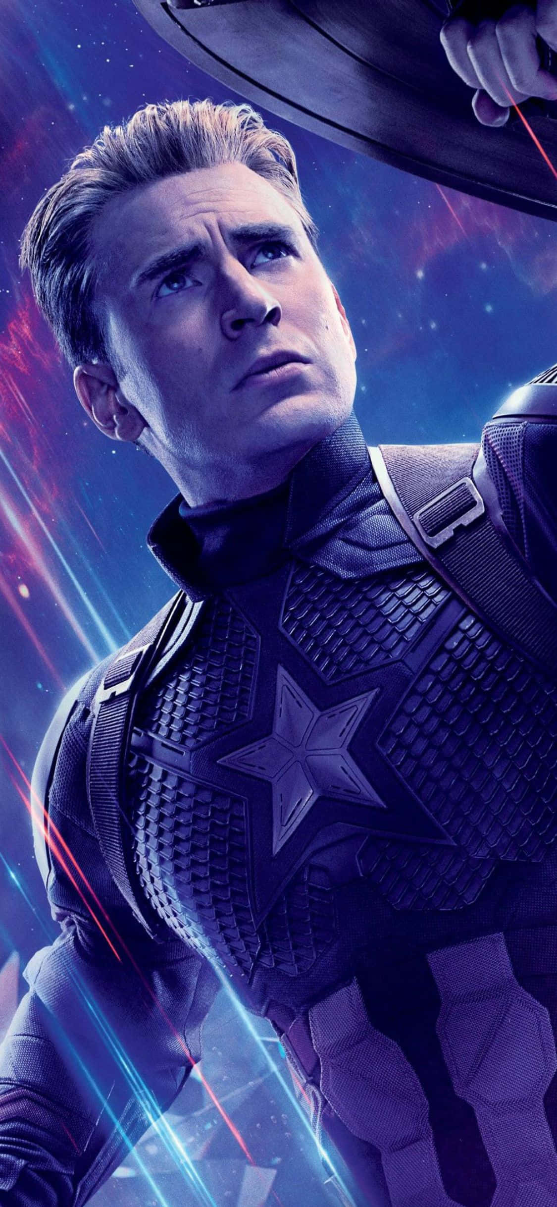 Amerikalı Aktör Chris Evans Kaptan Amerika Yenilmezler Son Oyun Arka Planı Duvar Kağıdı