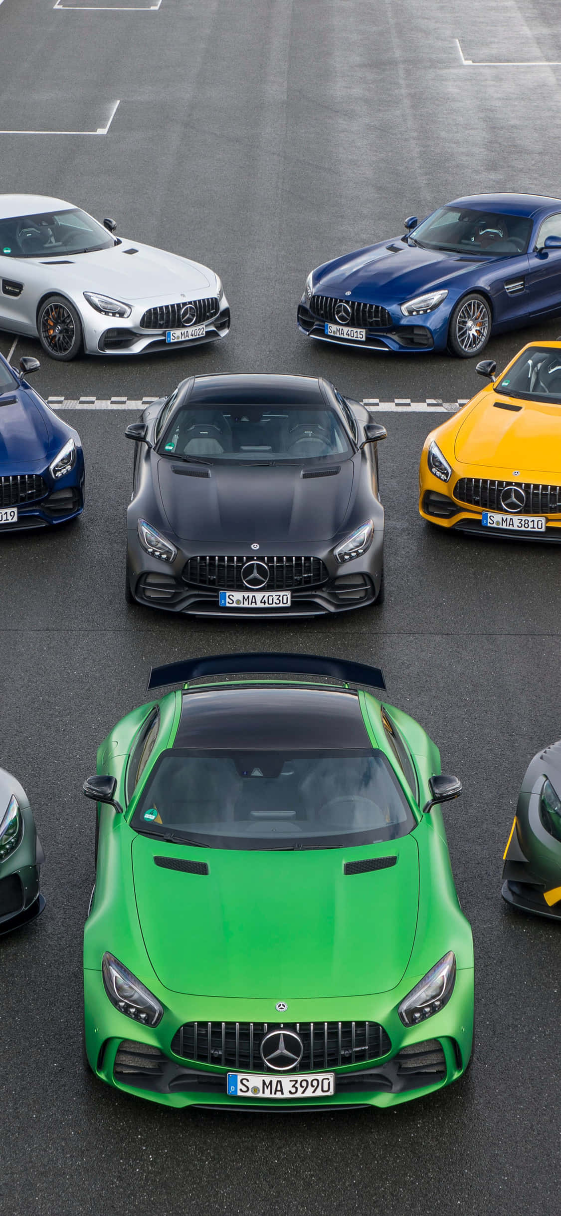AMG GT-R'li Şık iPhone X Duvar Kağıdı