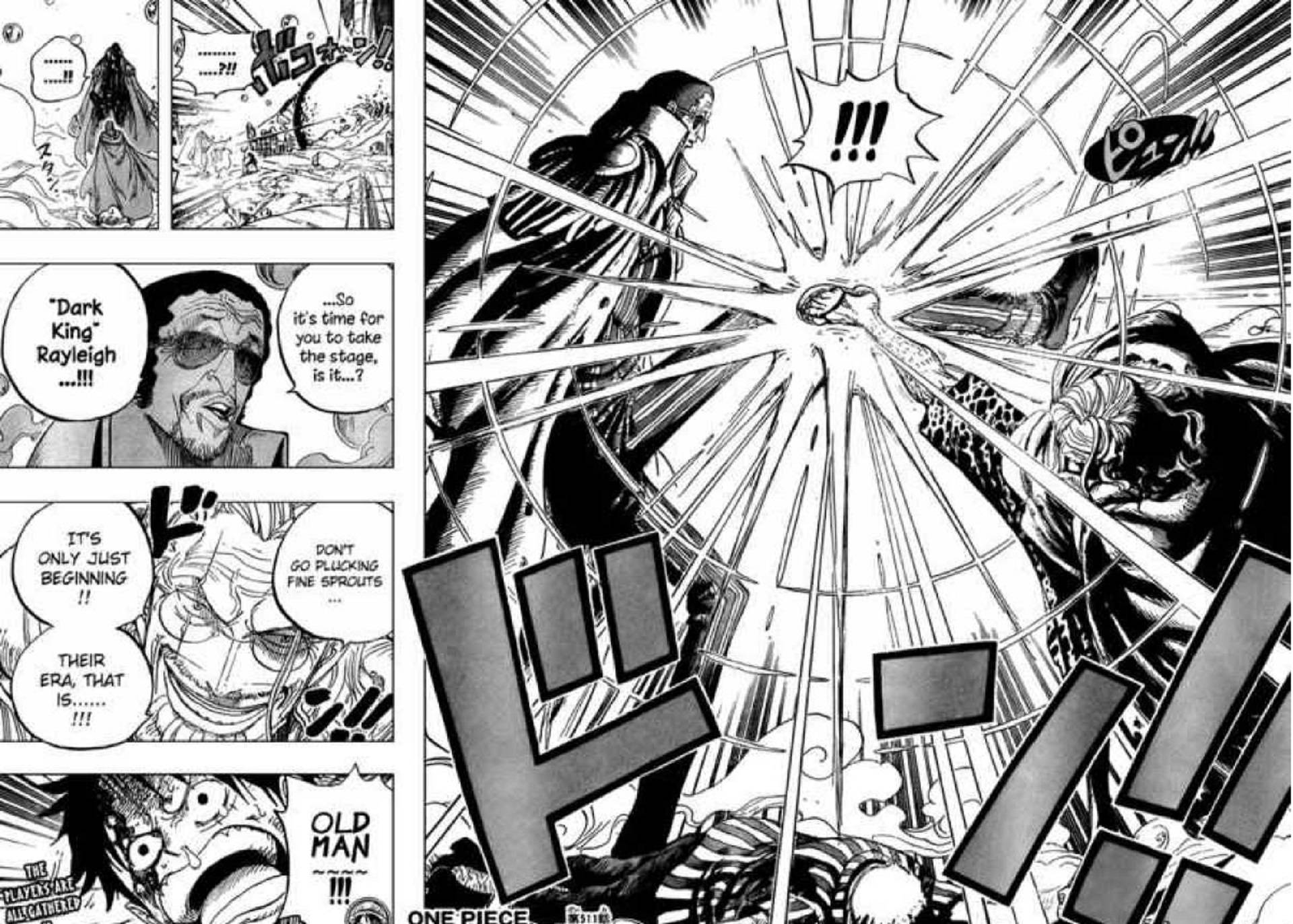 Amiral Kizaru Rayleigh'e Karşı Manga Paneli Duvar Kağıdı
