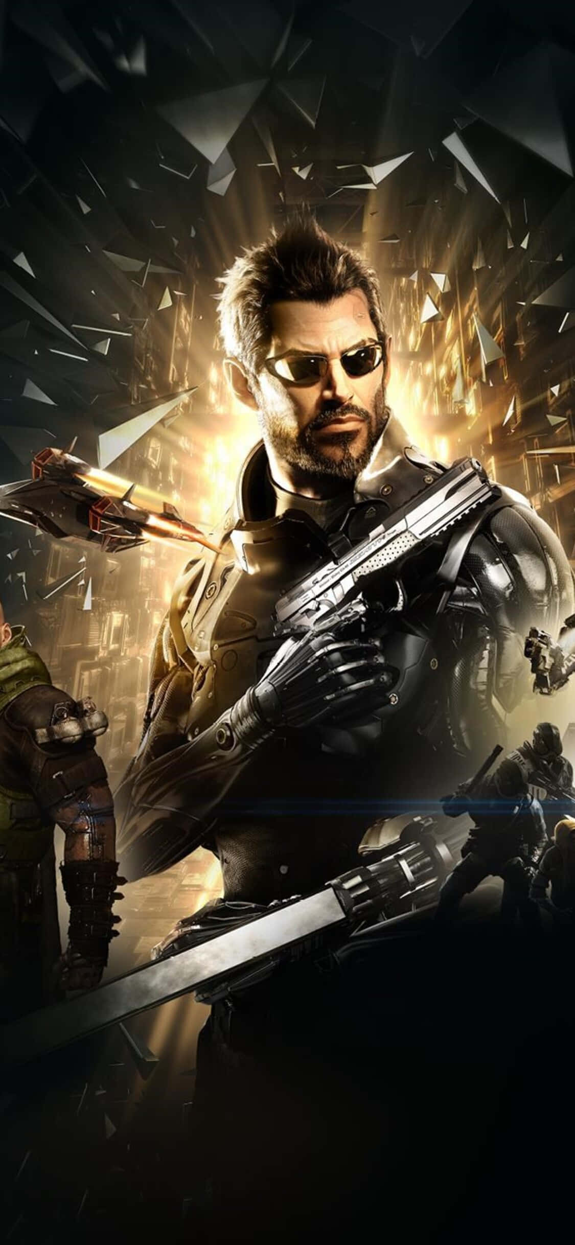 Android Deus Ex Mankind Divided'ın epik hikayesini deneyimleyin Duvar Kağıdı