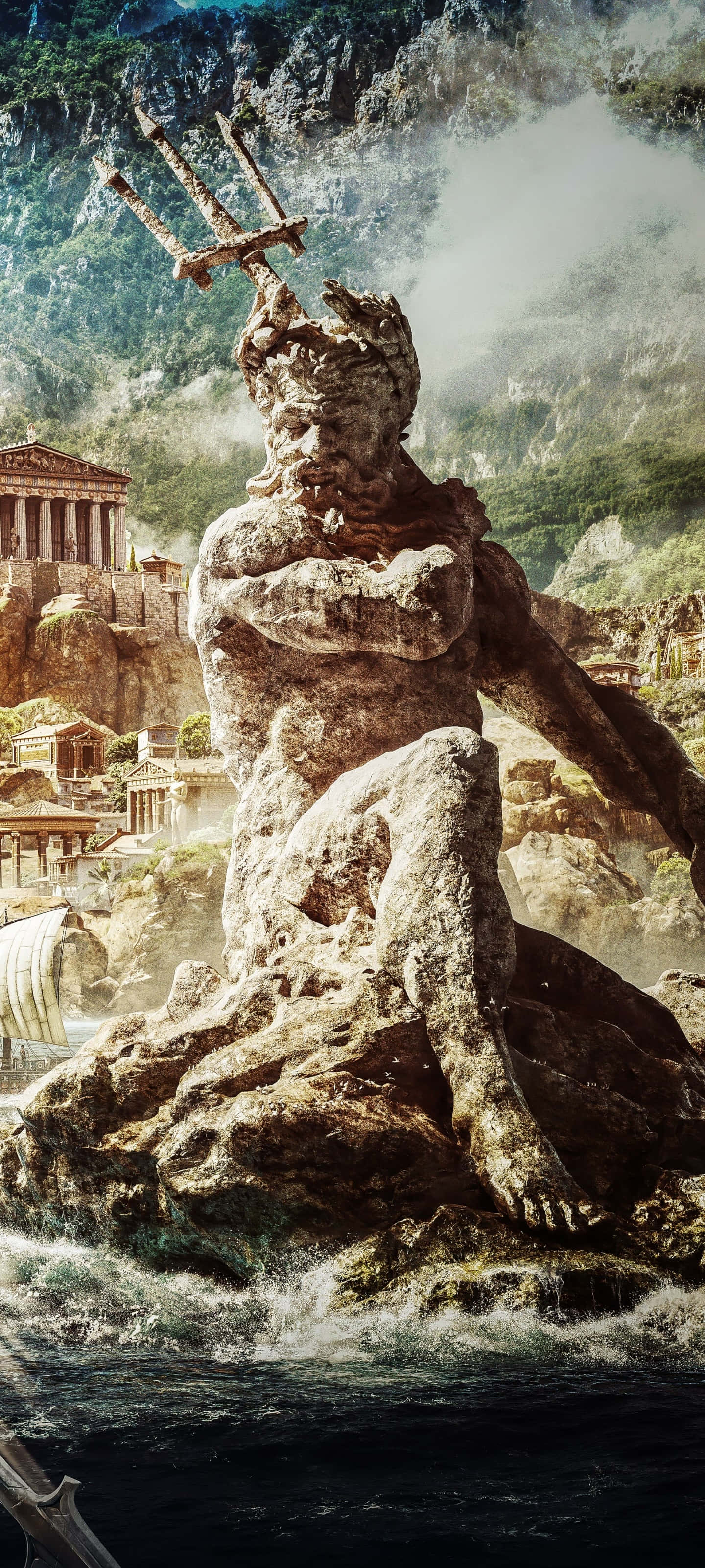 Android'in Assassin's Creed Odyssey'inde Antik Yunanistan'ı keşfedin ve efsanevi bir kahraman olun. Duvar Kağıdı