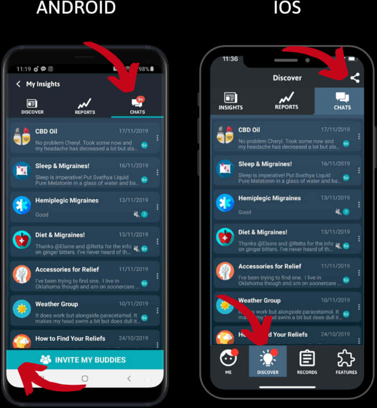 Android ve iOS Uygulama Arayüz Karşılaştırması Duvar Kağıdı