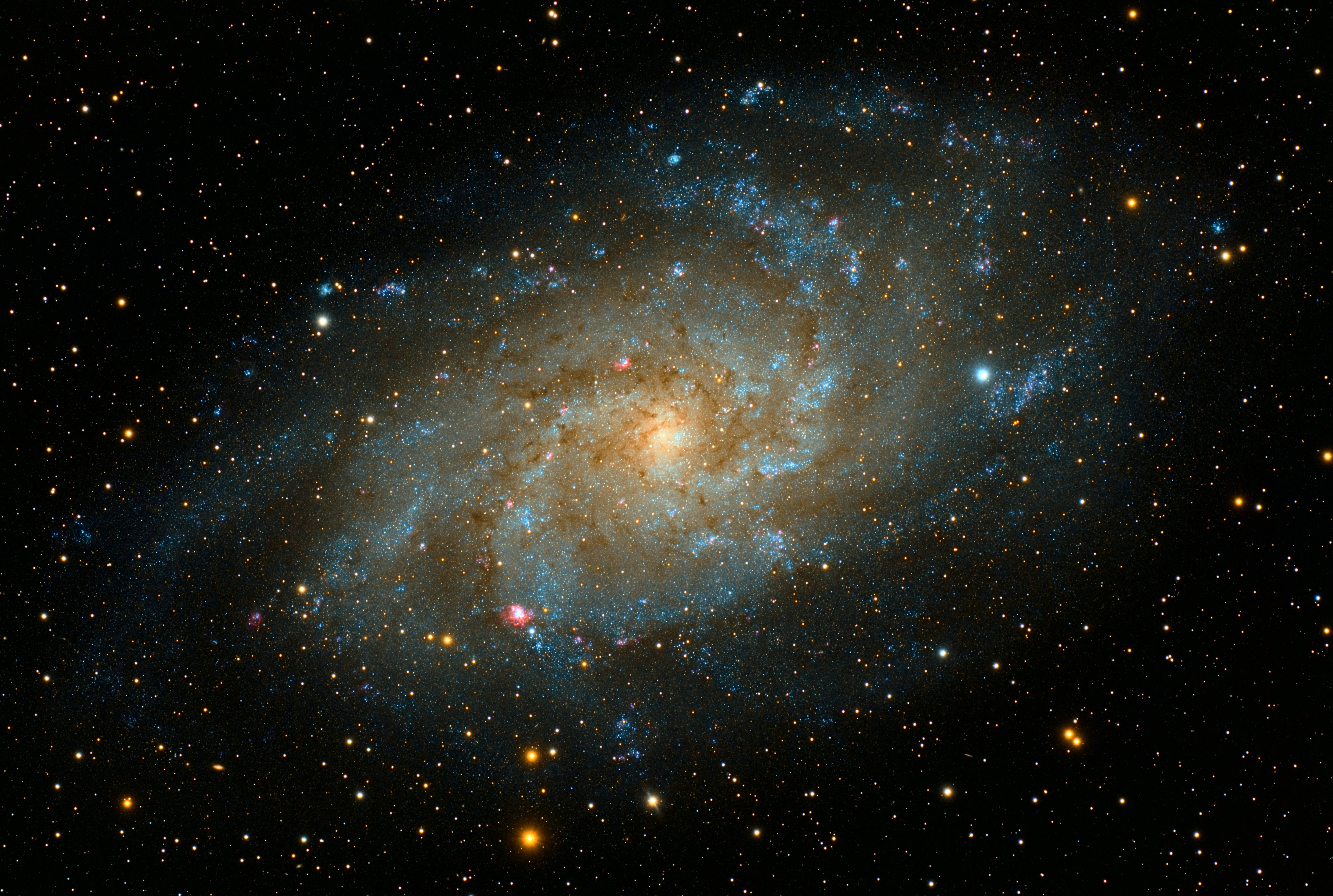 Andromeda Galaksisi'nin çarpıcı bir manzarası Duvar Kağıdı