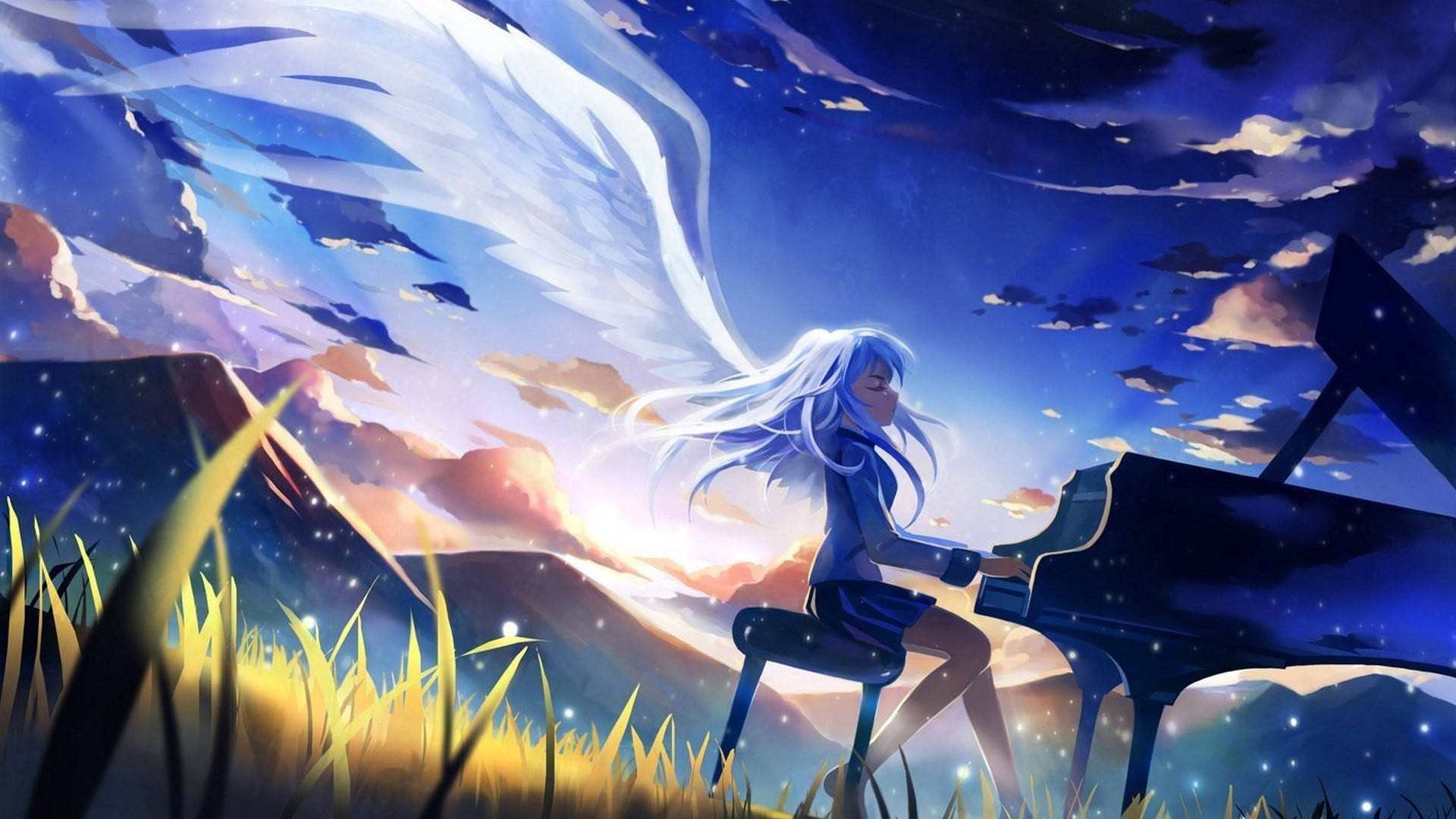 Angel Beats! Anime Karakterleri Duvar Kağıdı