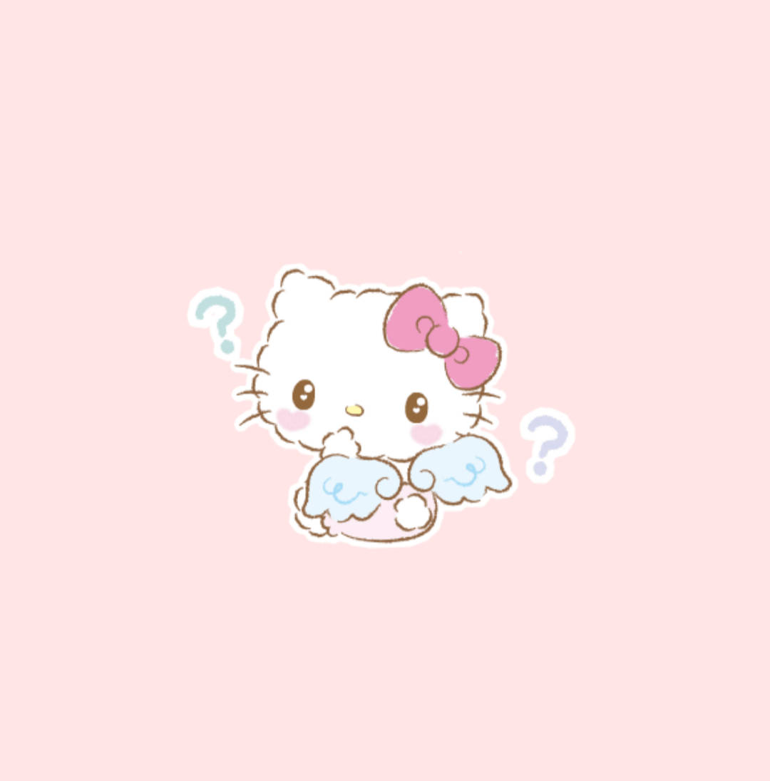 Angel Hello Kitty Estetiği Duvar Kağıdı