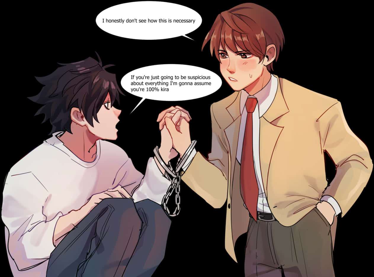 Animasyonlu Sorgulama Sahnesi — HD anime GIF Duvar Kağıdı