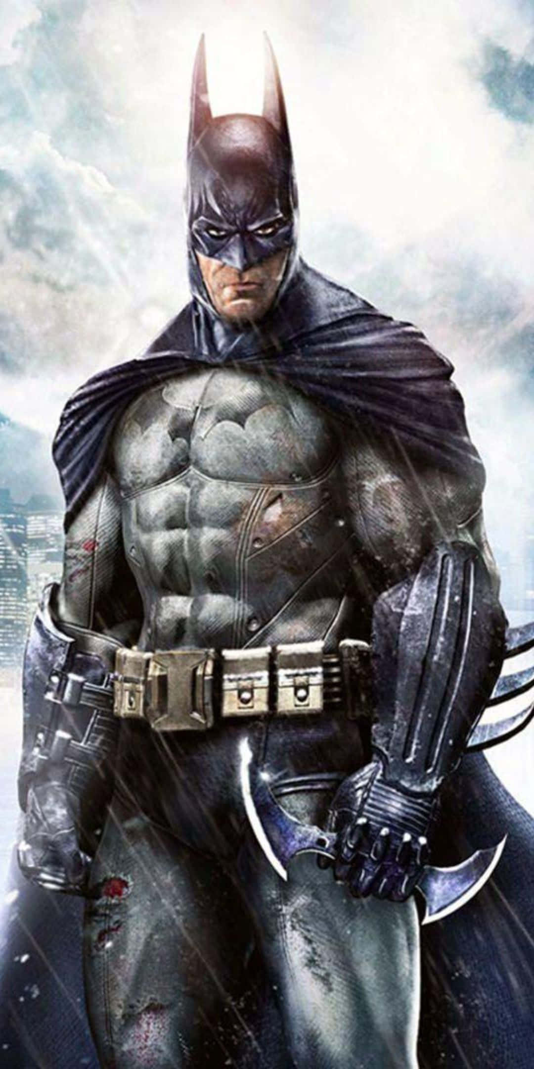 Animasyonlu Süper Kahraman Klip Sanatı Batman Arkham Şehri Arka Planı Duvar Kağıdı