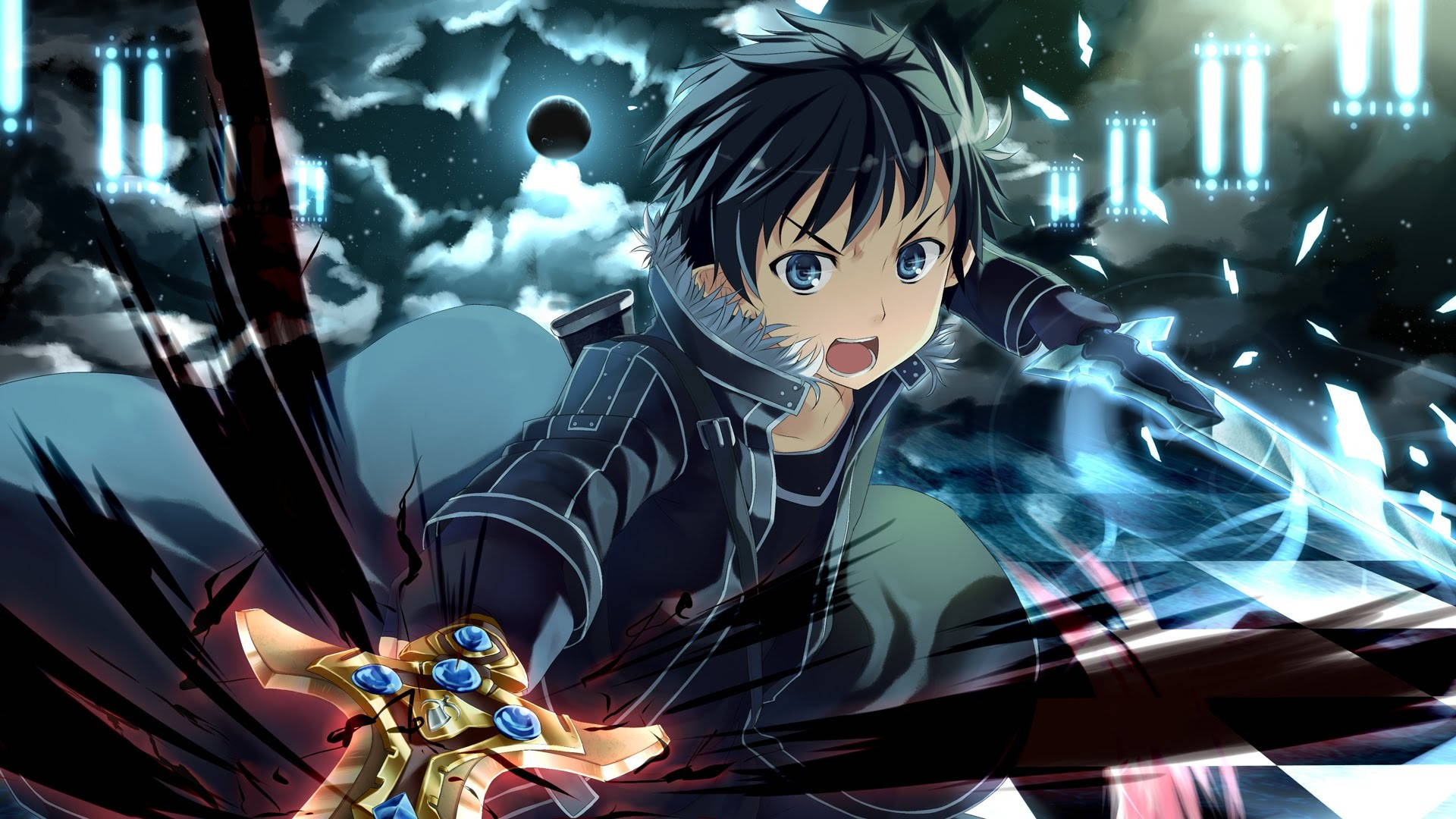 Anime Canlı Kirito Duvar Kağıdı