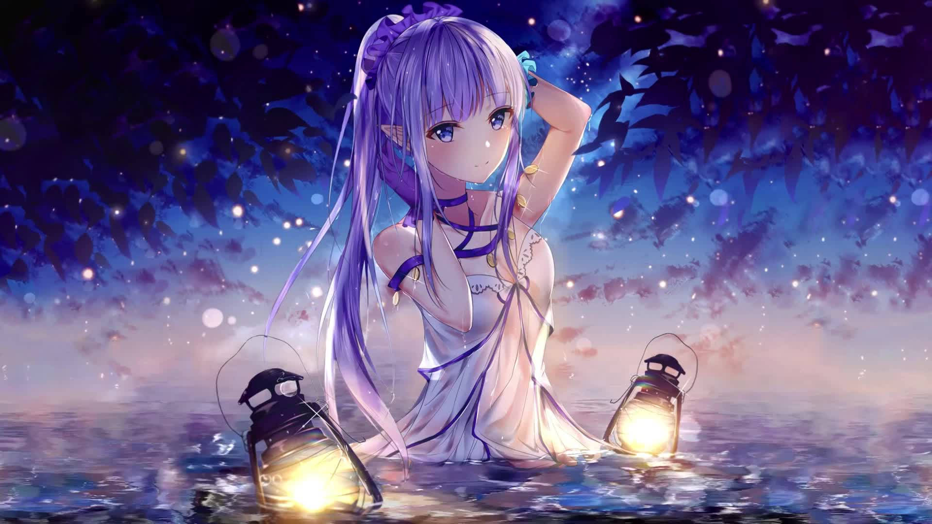 Anime Canlı Muhteşem Elf Duvar Kağıdı