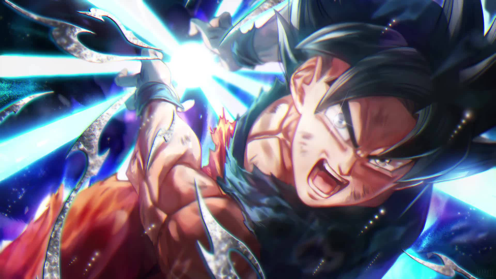 Anime Canlı Goku duvar kağıdı — Anime manzara GIF Duvar Kağıdı