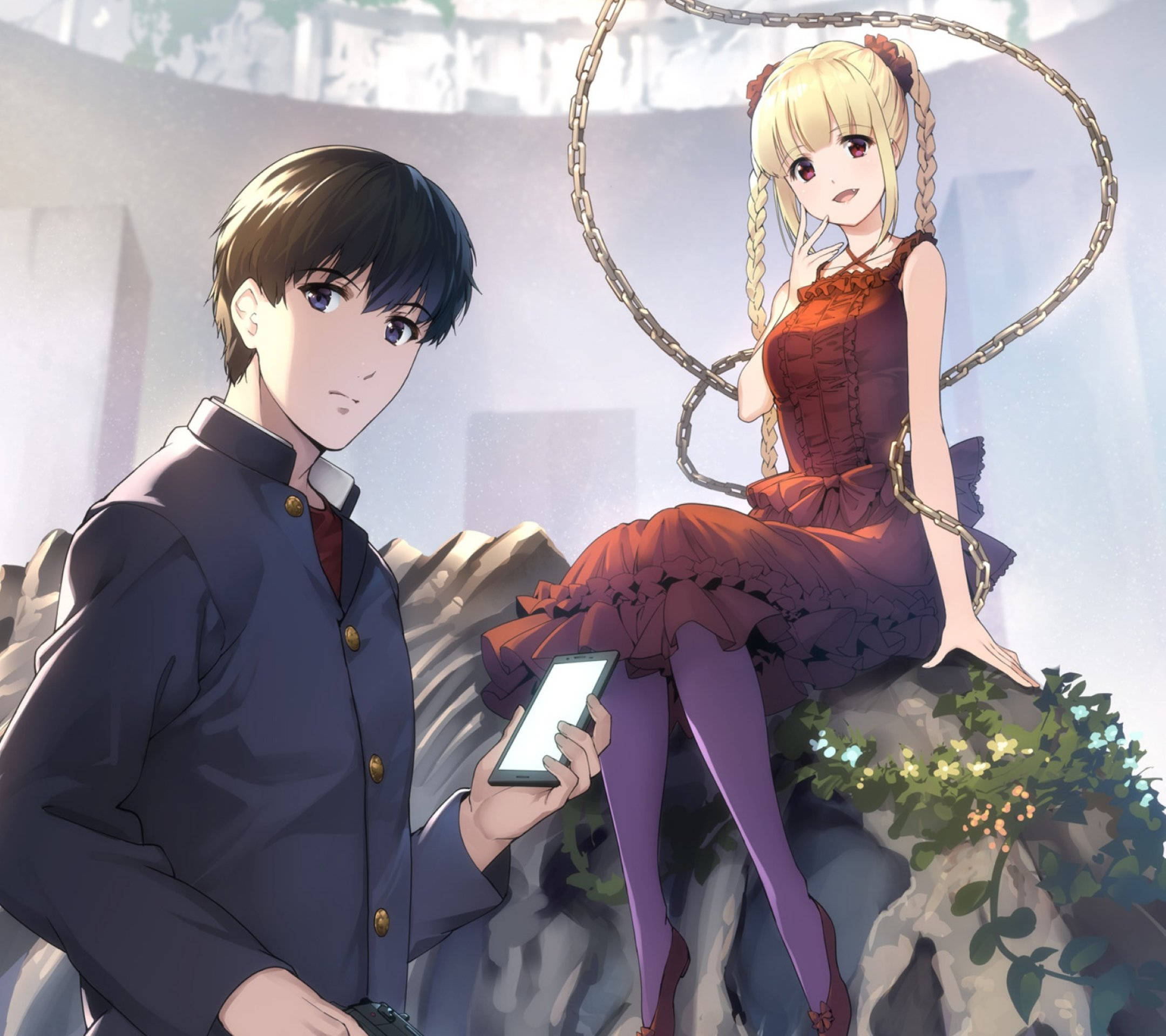 Anime Çift Darwin's Game Duvar Kağıdı