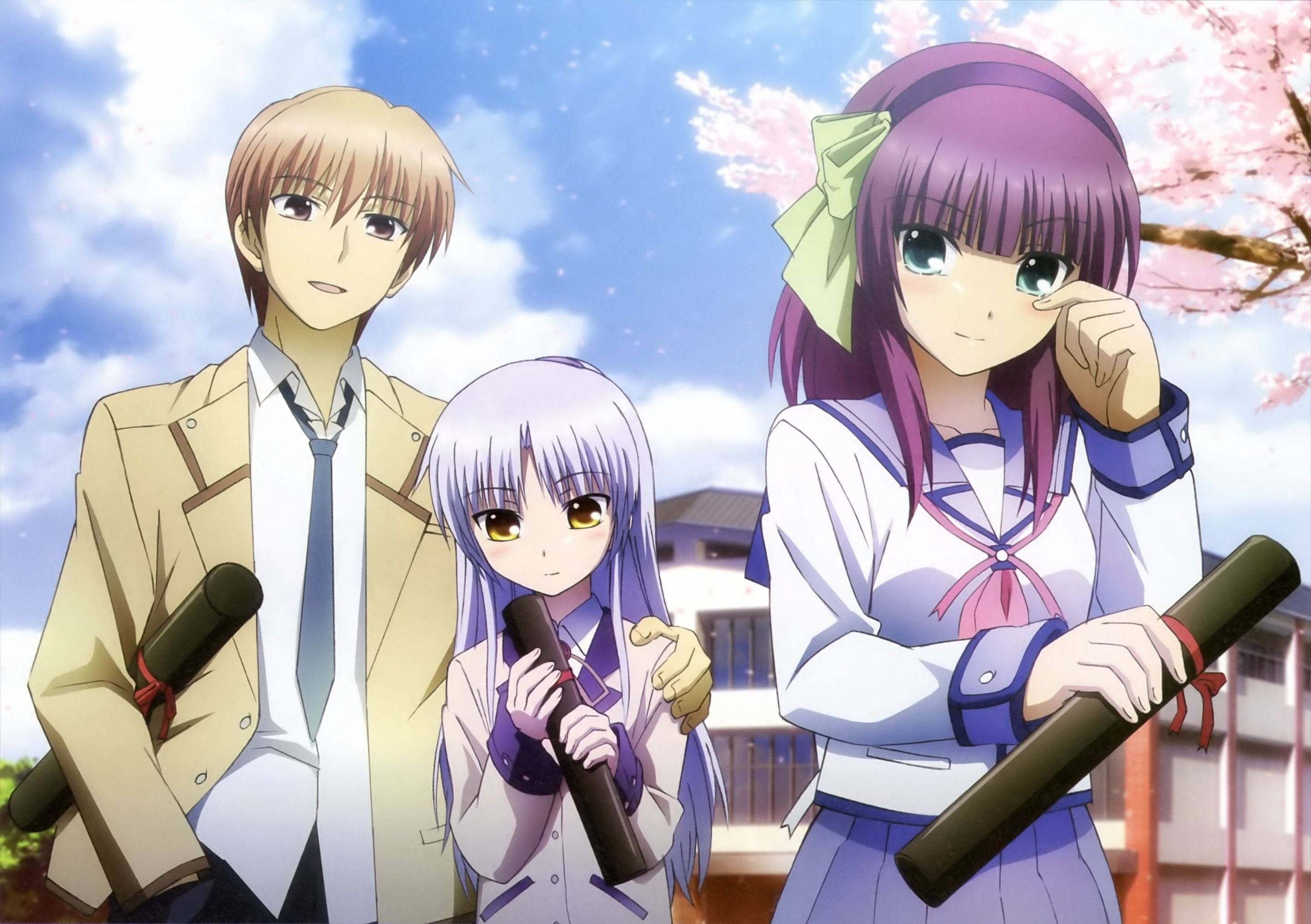 Anime Çifti Angel Beats Duvar Kağıdı