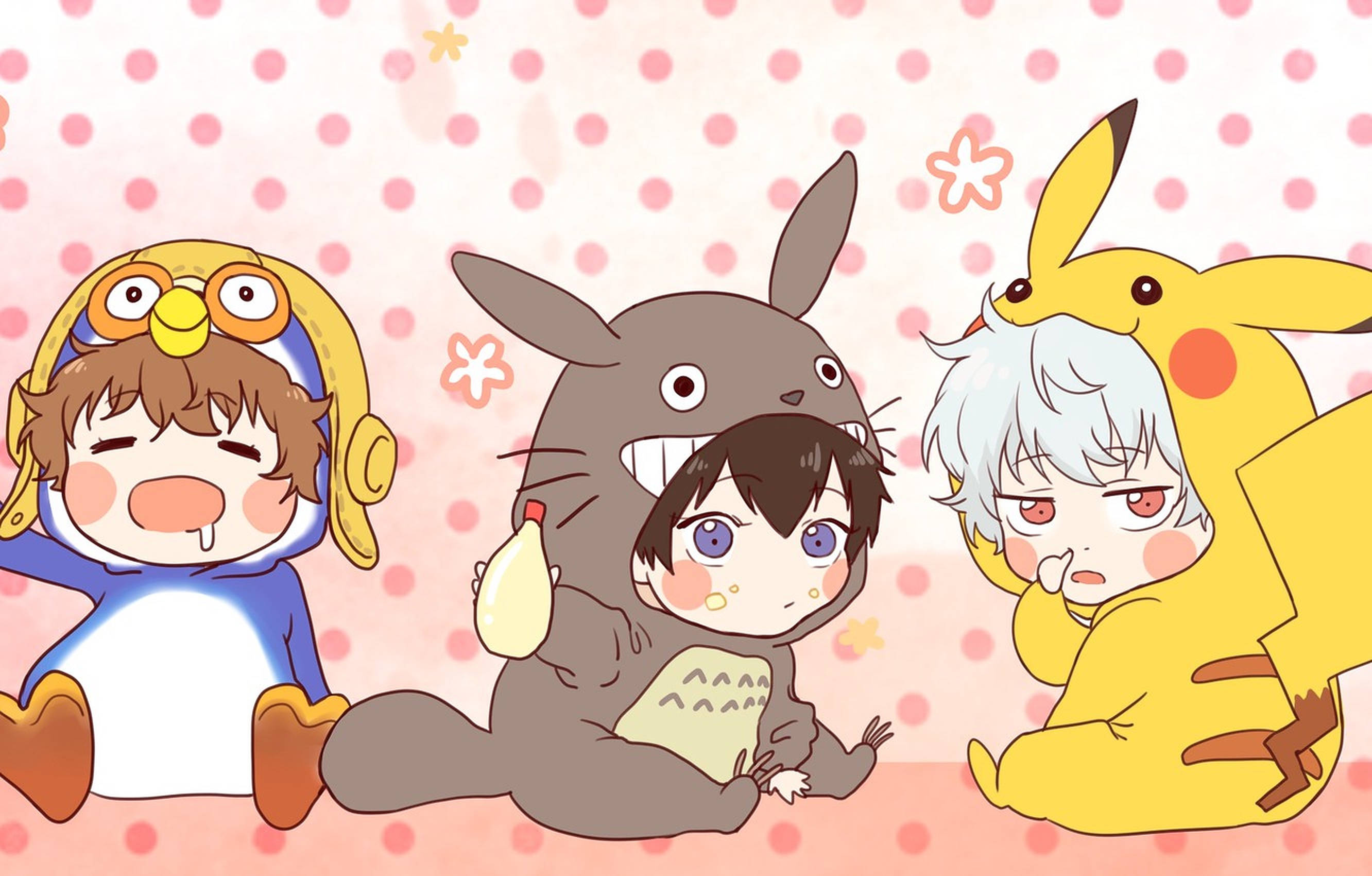 Anime Çocukları Pikachu Tulumu Duvar Kağıdı