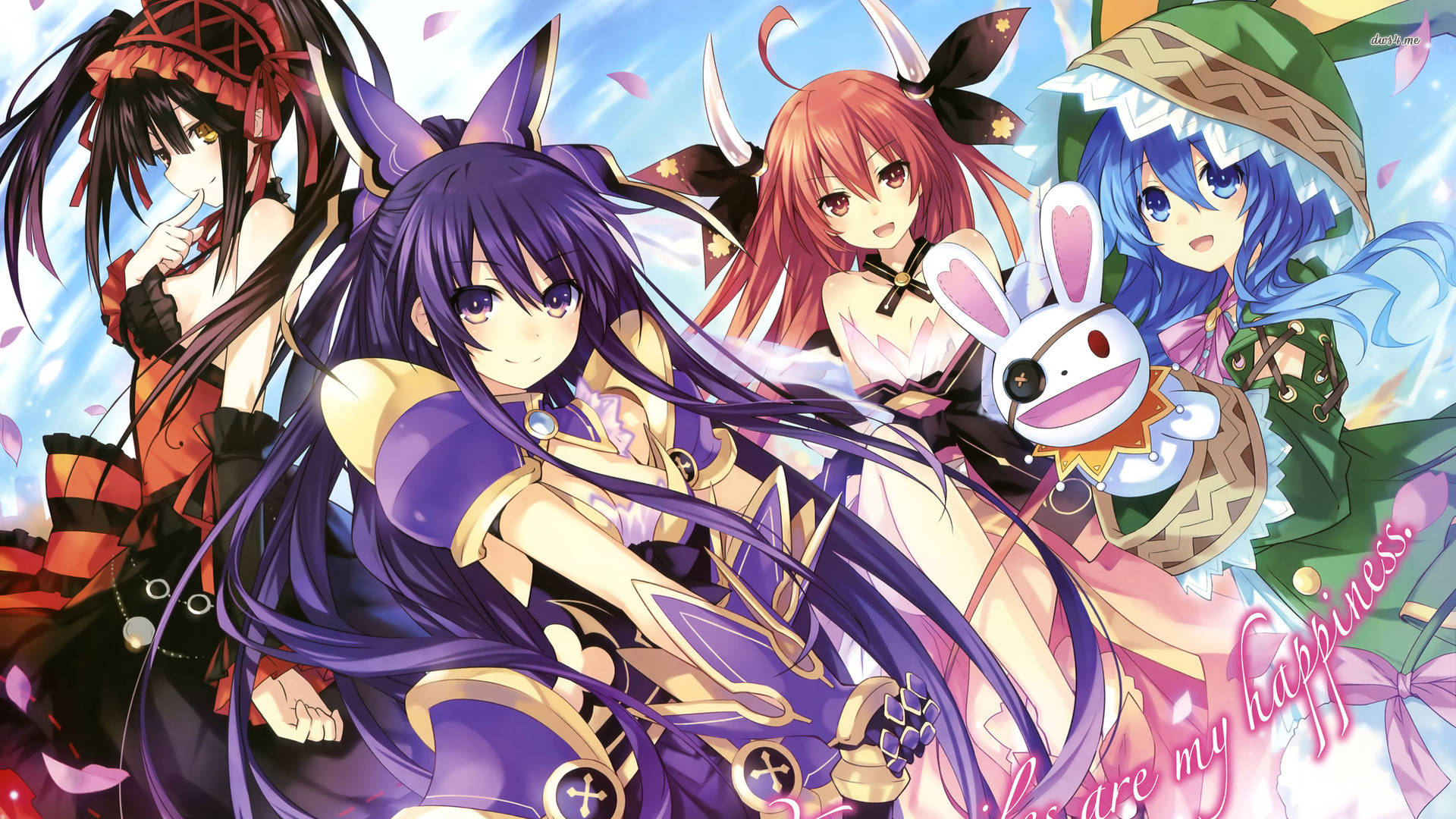 Anime Date A Live Kızları Duvar Kağıdı