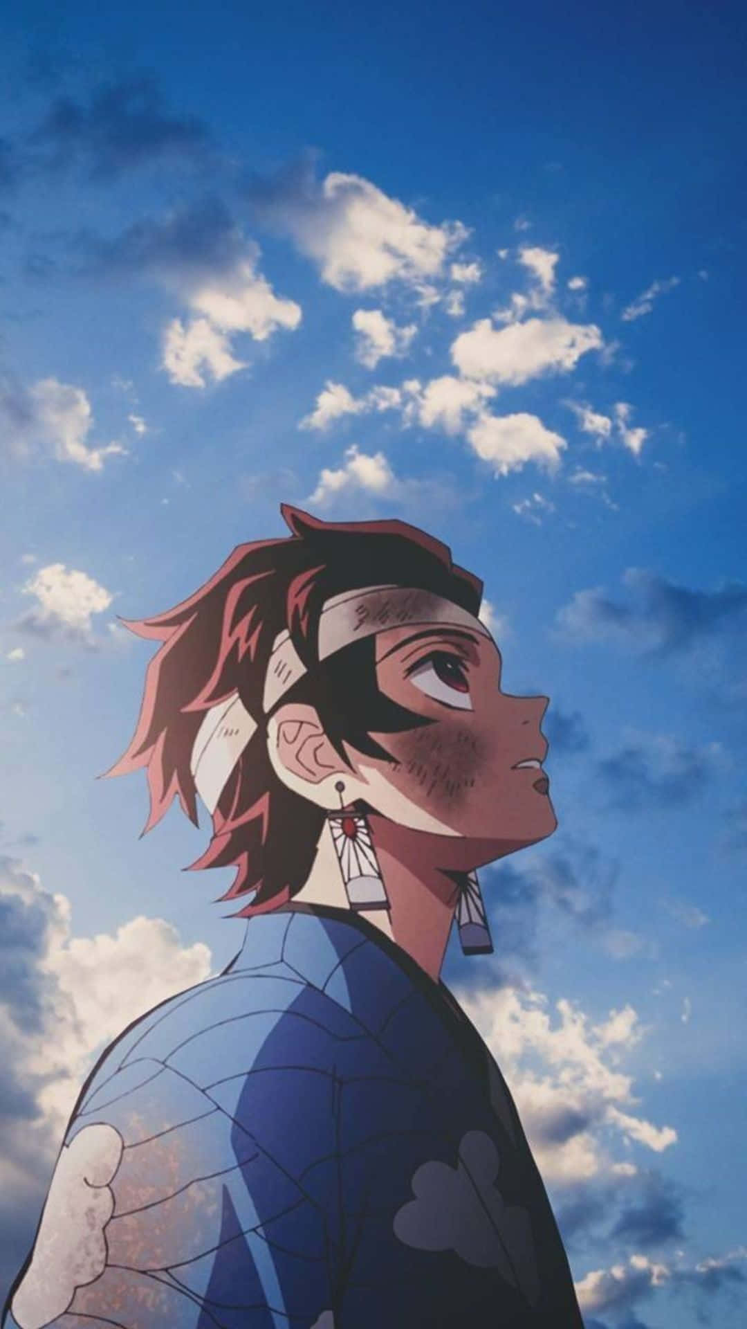 Anime Estetik Tanjiro Profil Fotoğrafı Duvar Kağıdı