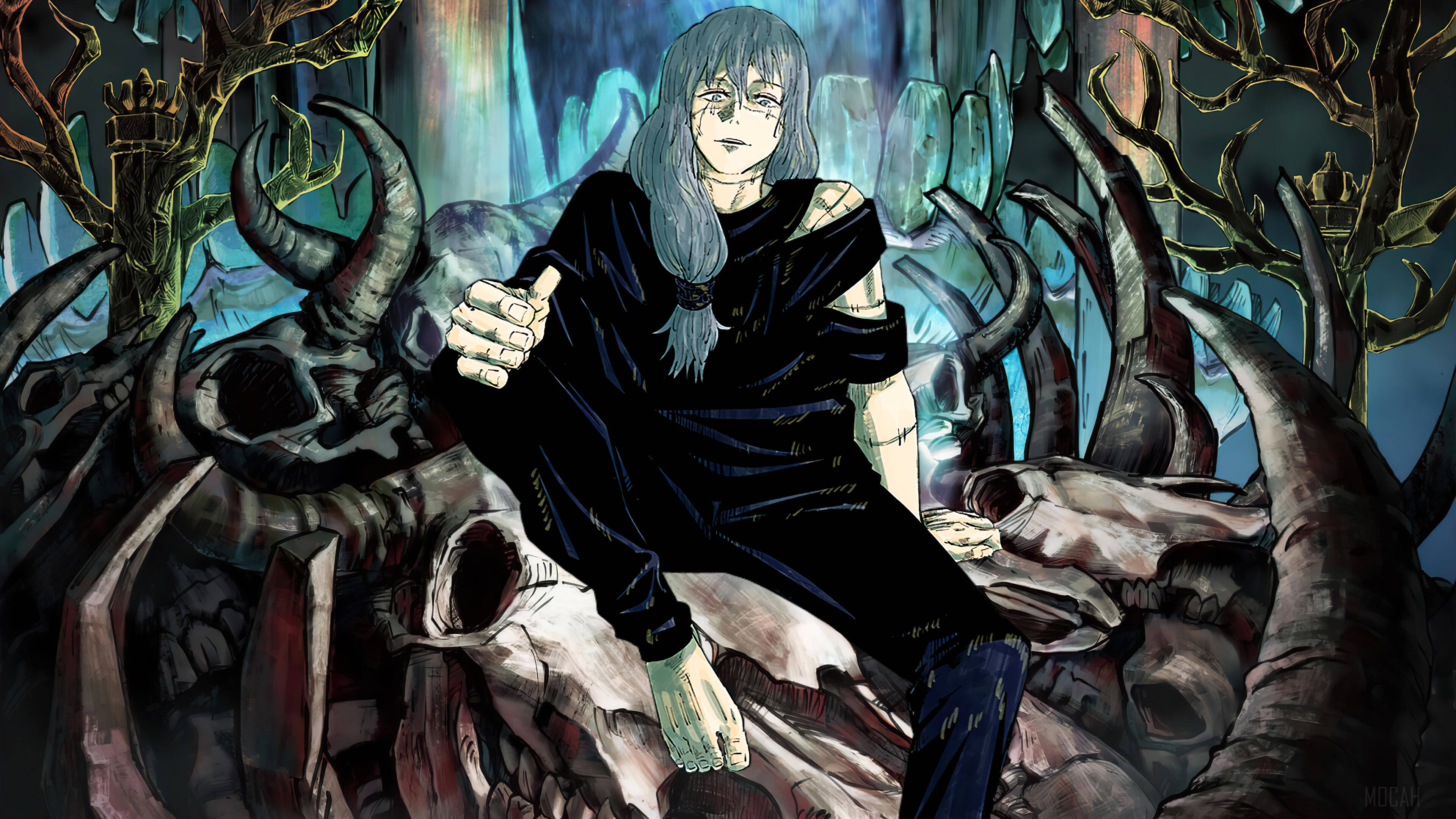 Anime Karakterleri Büyü Savaşı Duvar Kağıdı