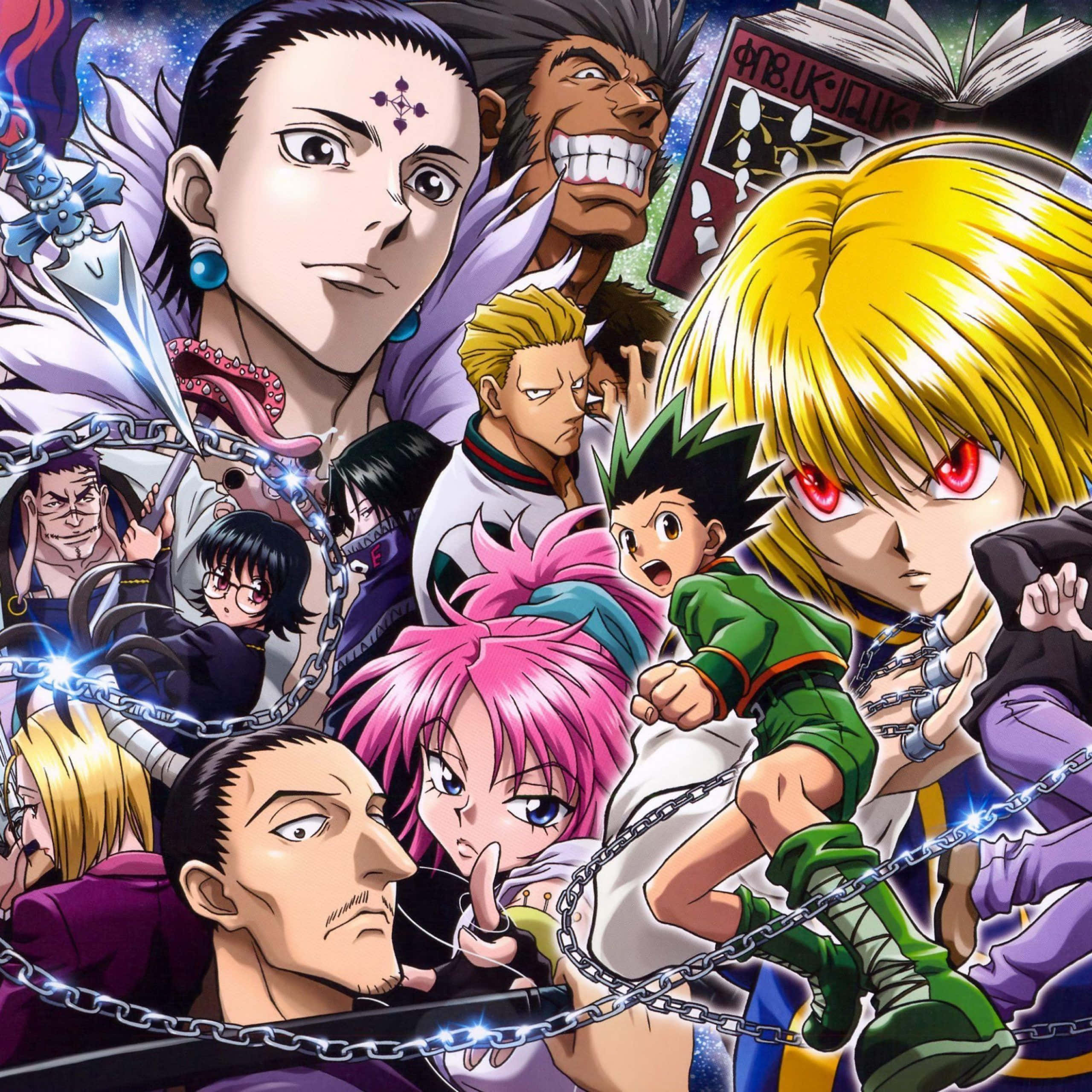 Anime Karakterleri Gökyüzünde Süzülüyor Duvar Kağıdı