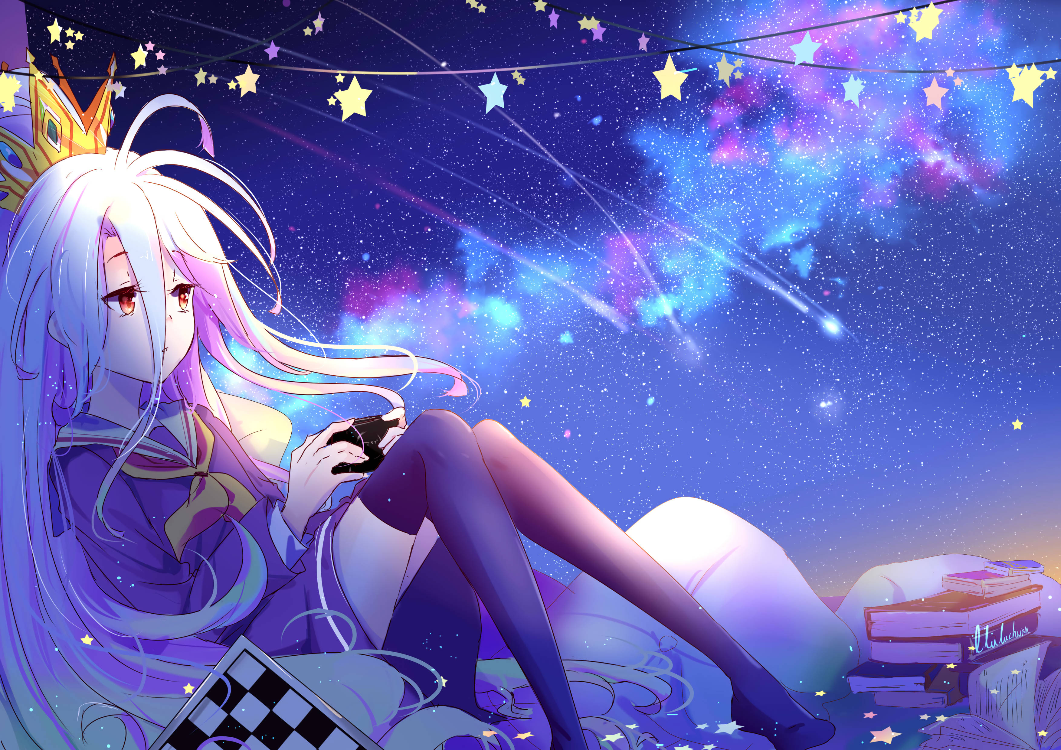 Anime Karakterleri No Game No Life Duvar Kağıdı