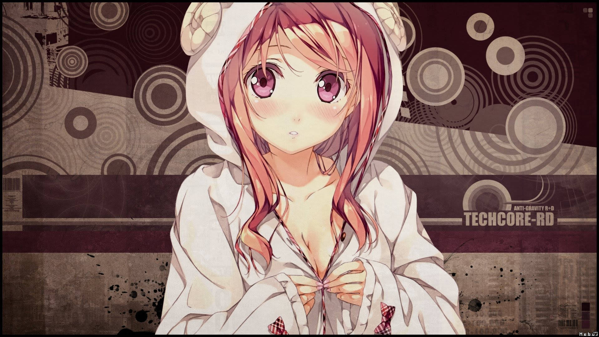 Anime Kızı Kapüşonlu Kantoku Duvar Kağıdı