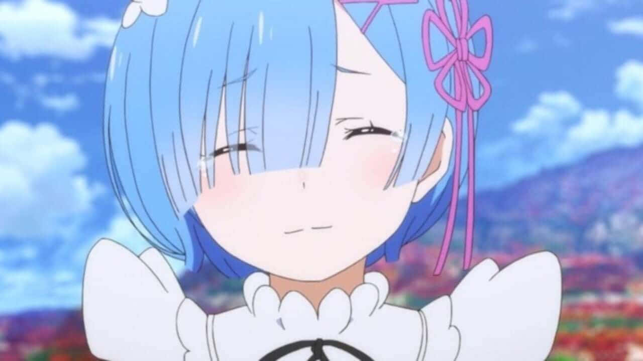 Anime Kızı Sırıtış Profil Fotoğrafı Duvar Kağıdı