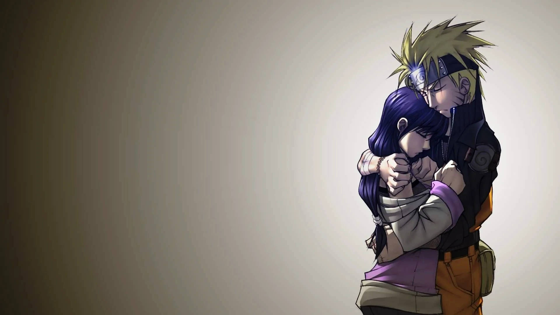 Anime Kucaklaşması Naruto ve Hinata Duvar Kağıdı