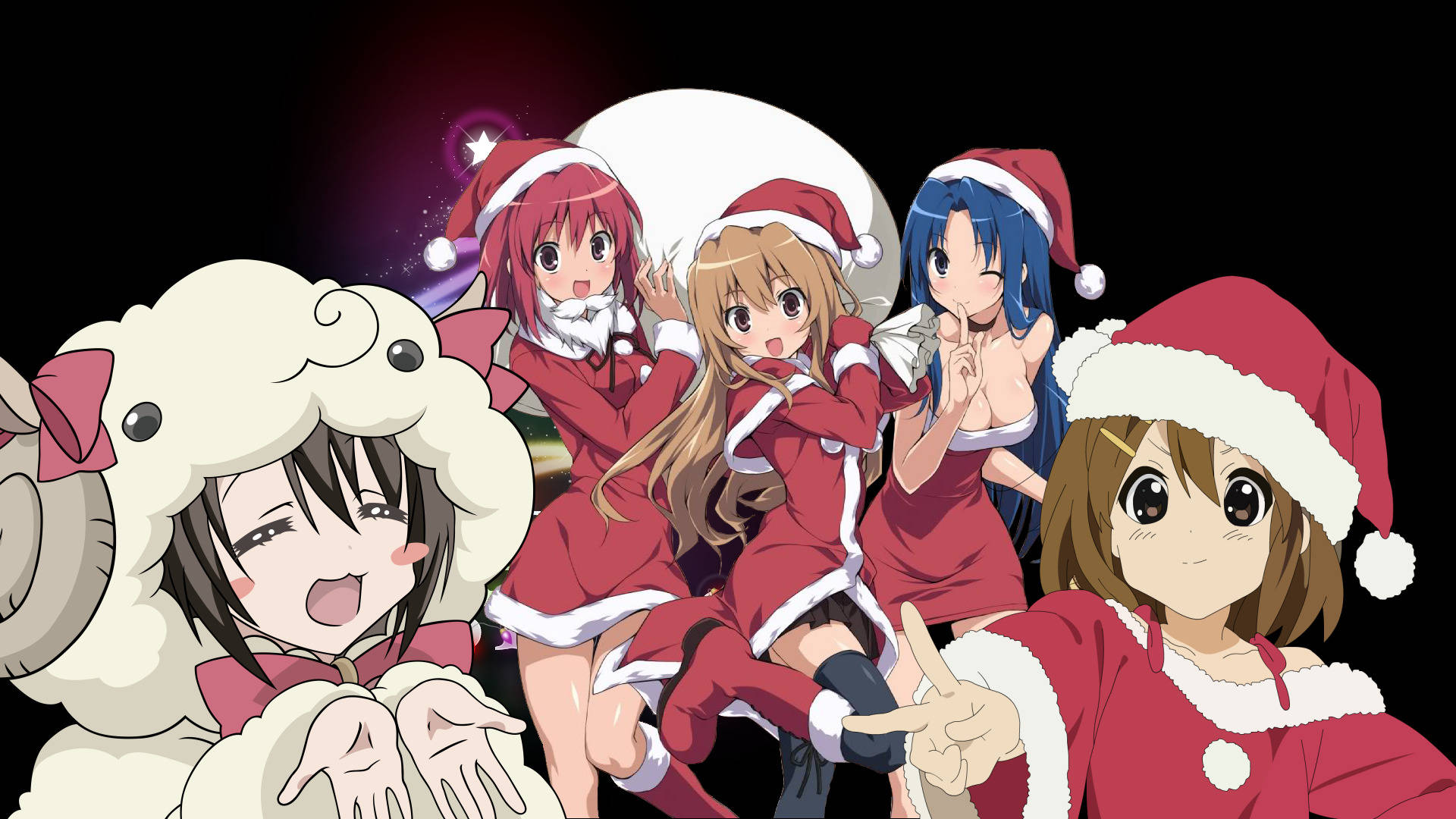 Anime Kızı Noel Toradora Karakterleri Duvar Kağıdı