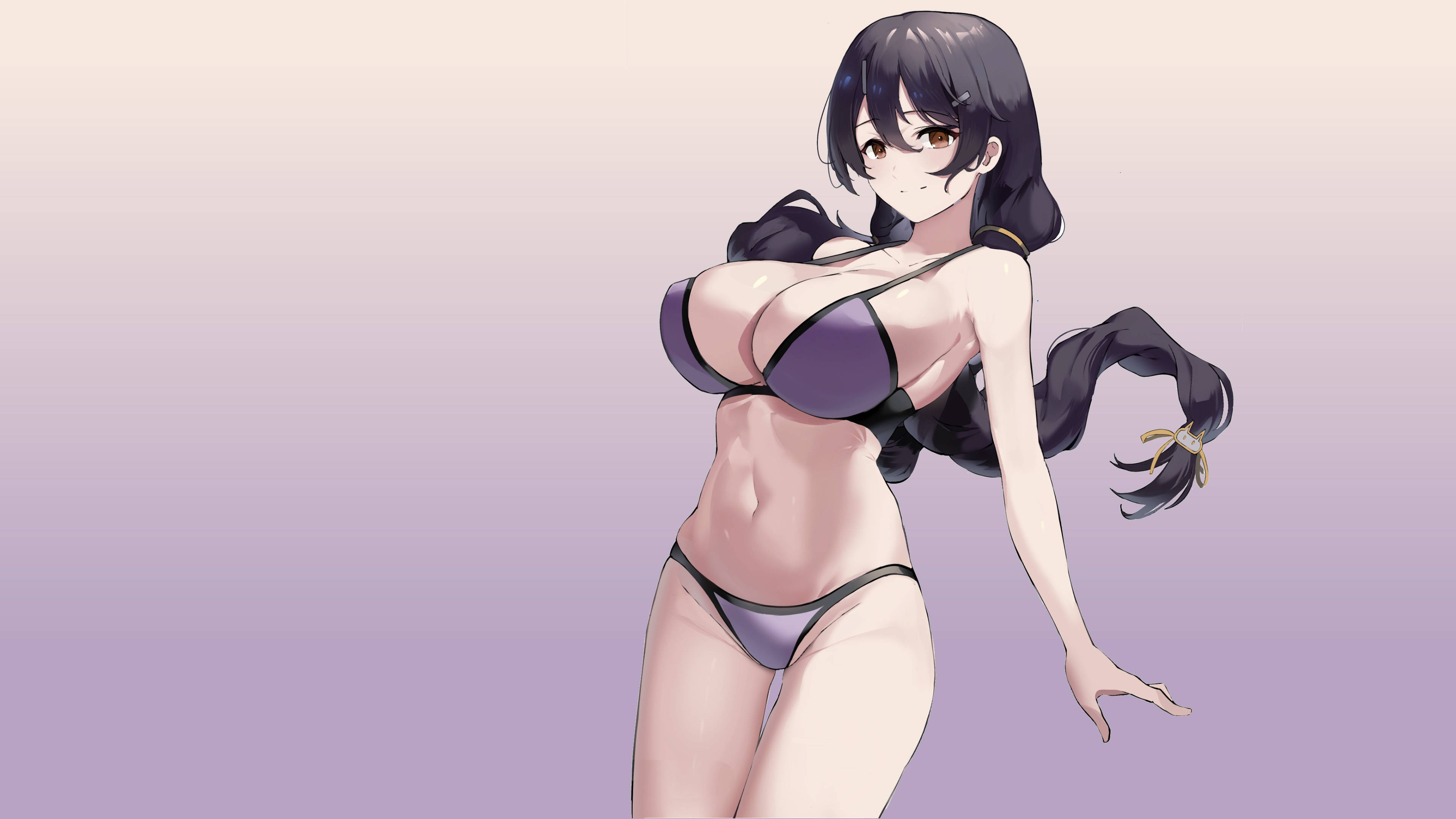 Anime Kızları Göğüs Bikini Duvar Kağıdı