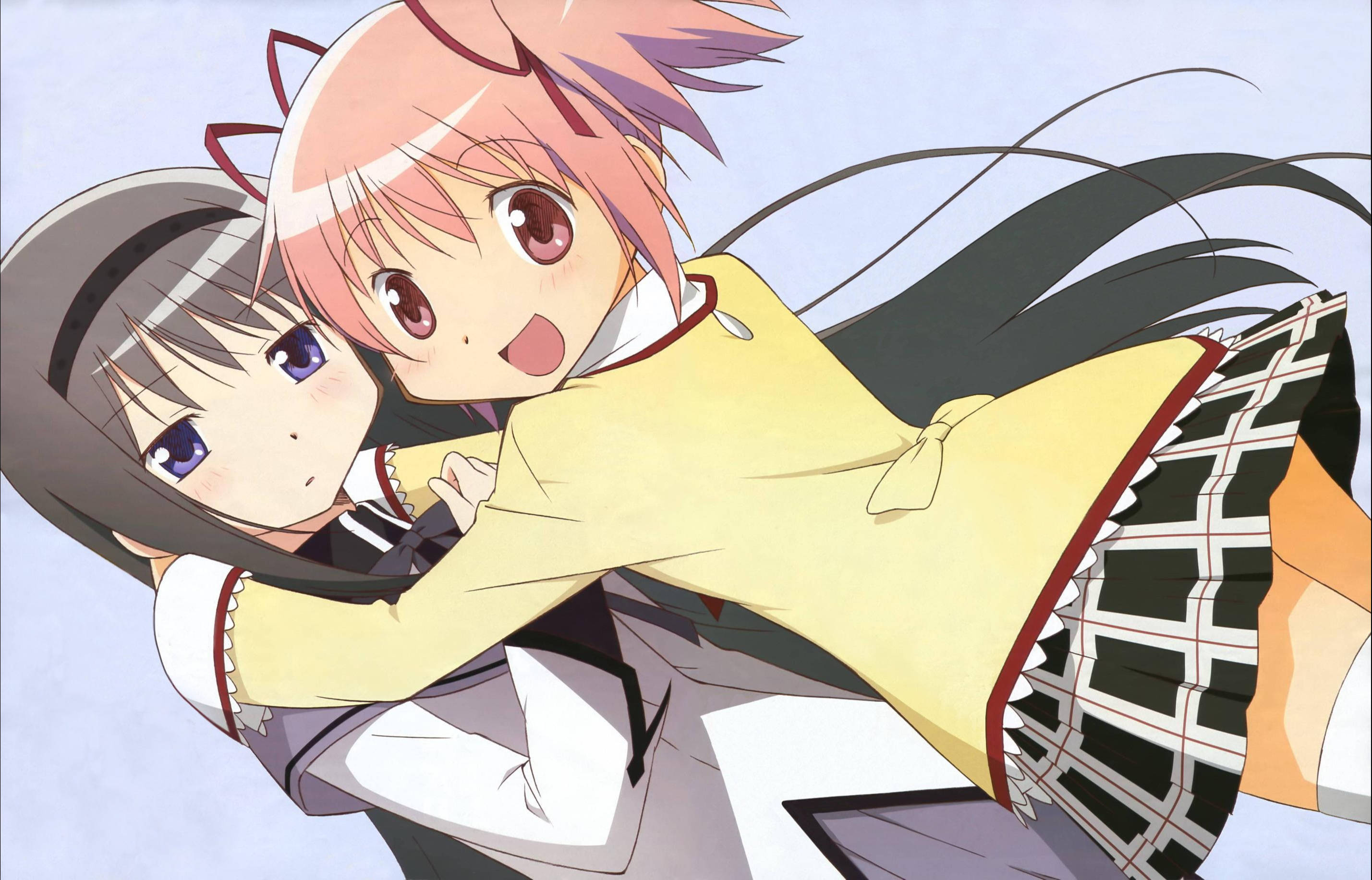 Anime Lezbiyen Akemi ve Kaname Duvar Kağıdı