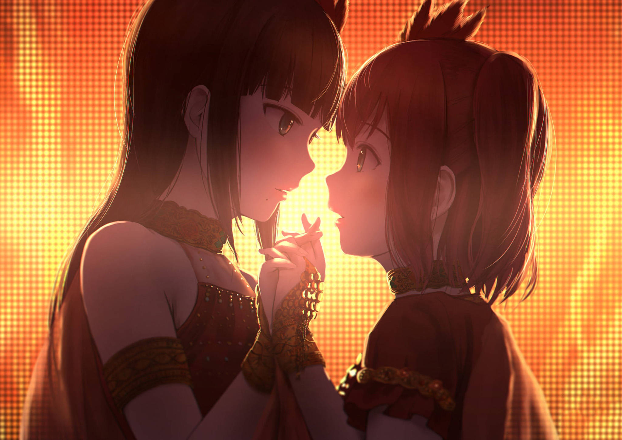 Anime Lezbiyen Dia ve Ruby Duvar Kağıdı