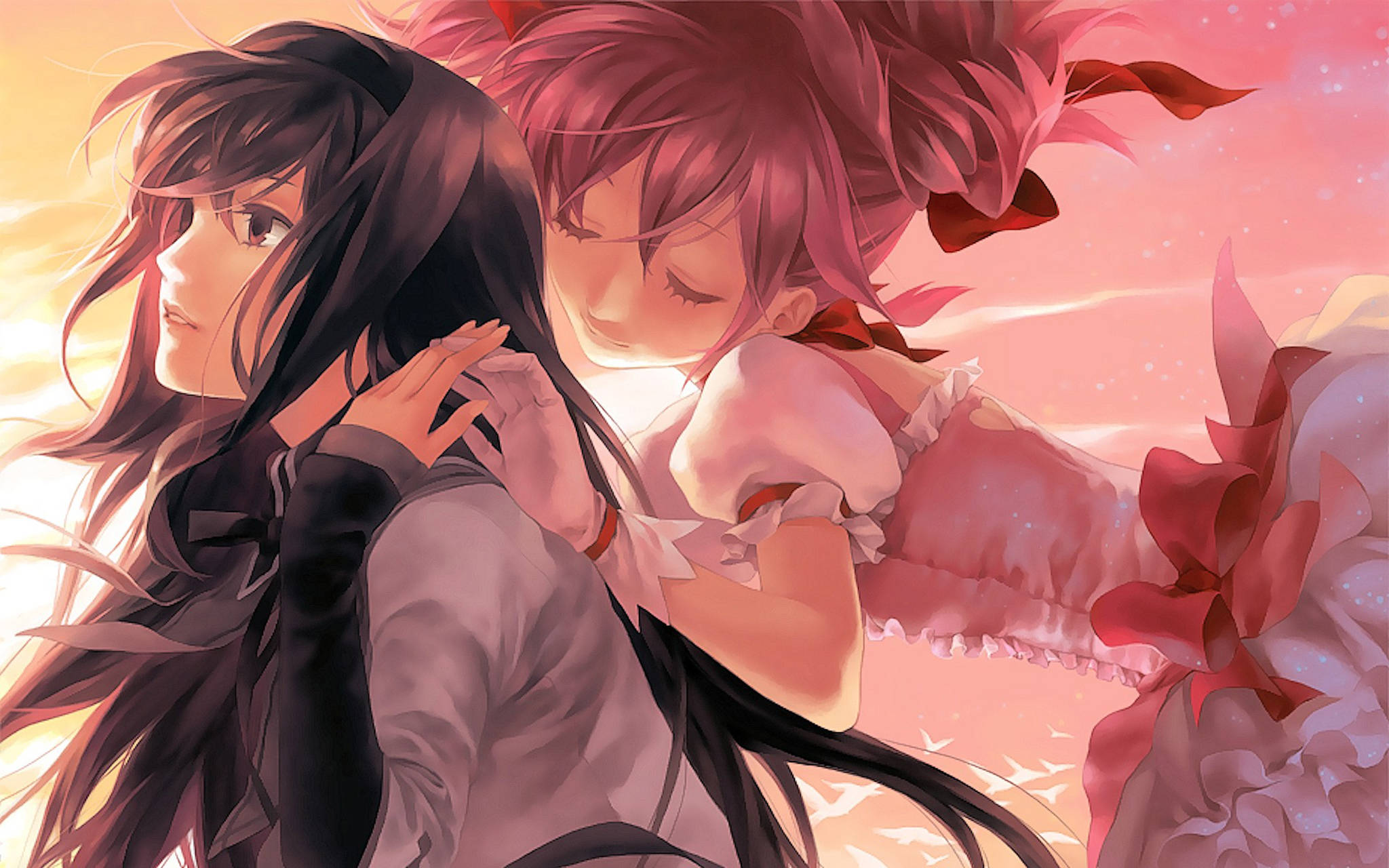 Anime Lezbiyen Homura Akemi Duvar Kağıdı