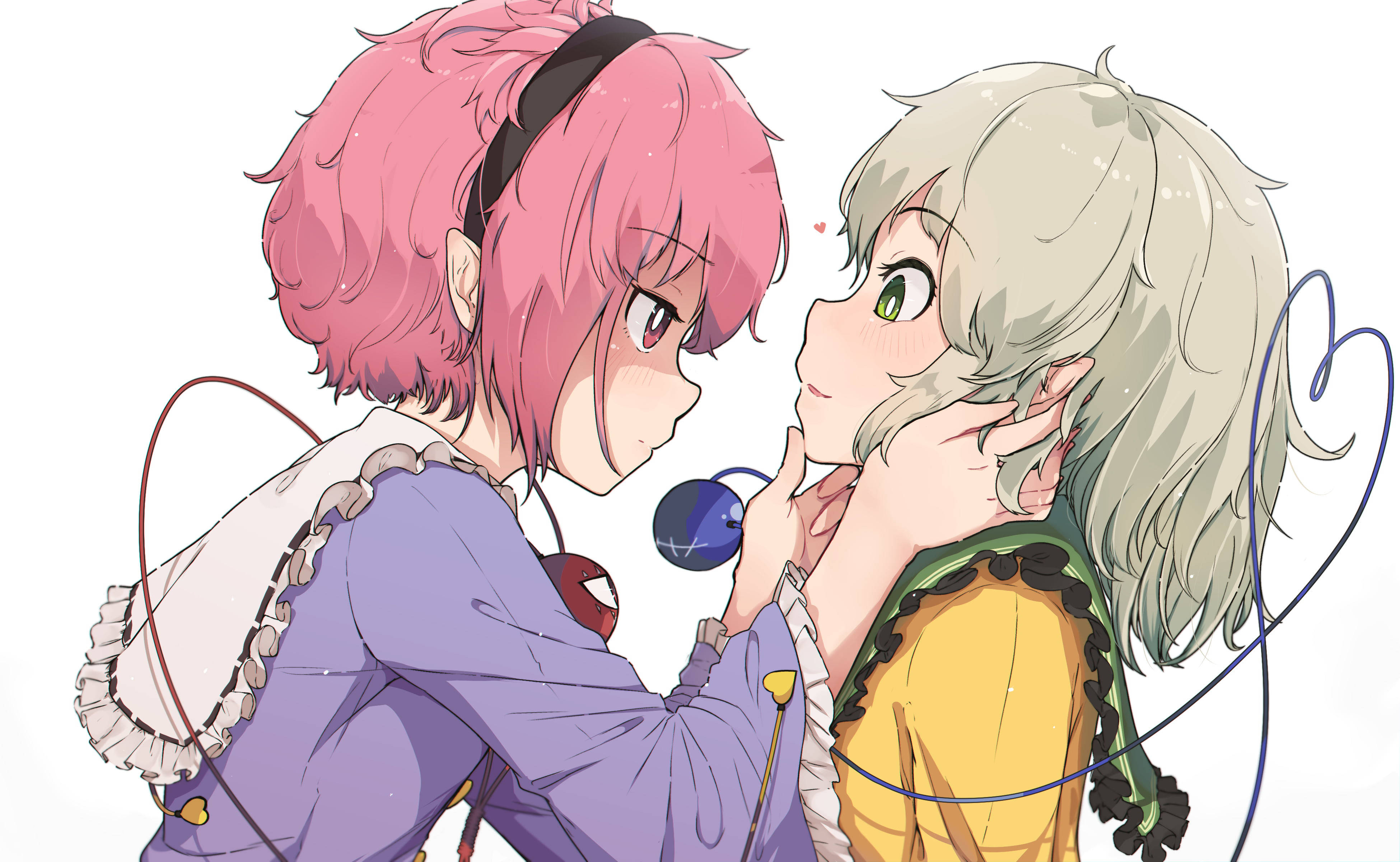 Anime Lezbiyen Koishi ve Satori Duvar Kağıdı